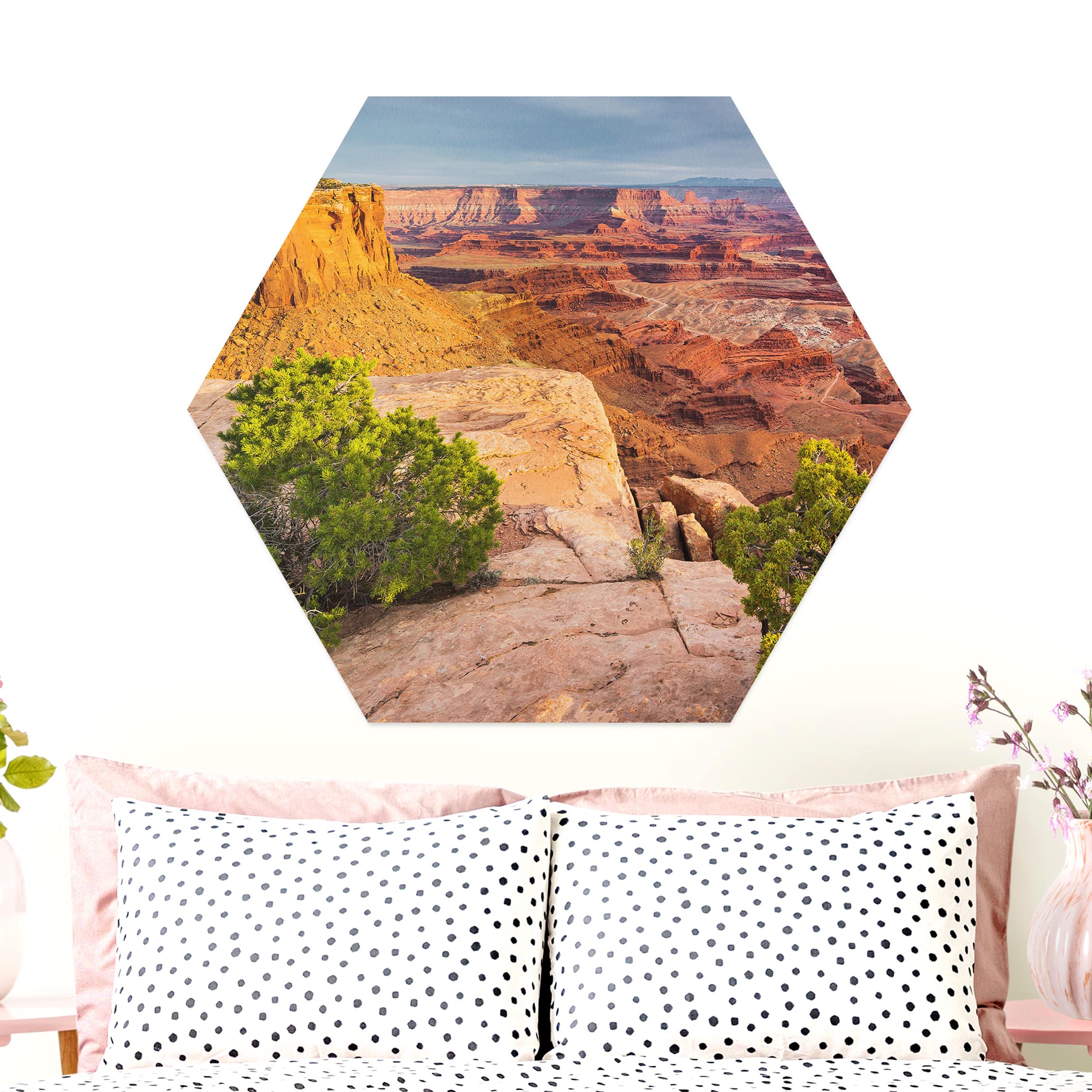 Hexagon-Alu-Dibond Bild Dead Horse Point Canyonlands National Park USA