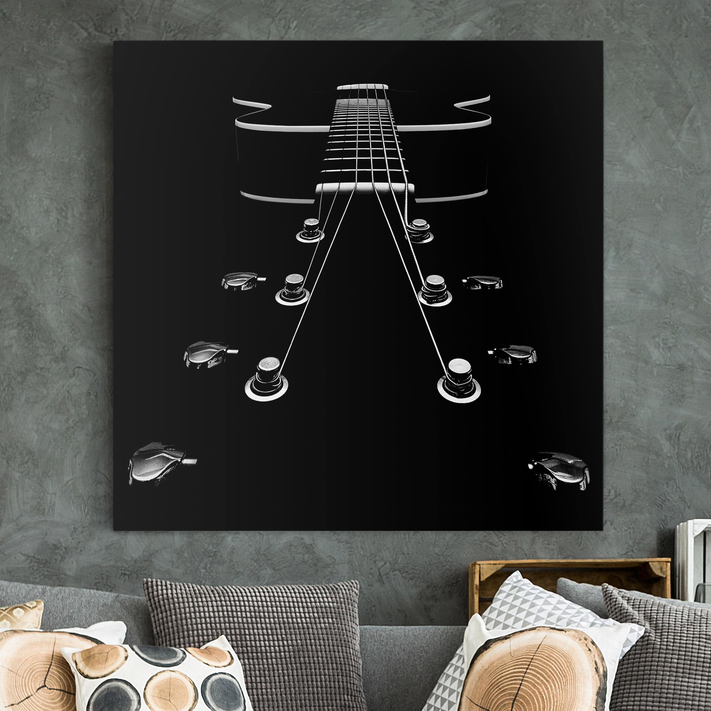 Leinwandbild - Quadrat Mein neues Baby