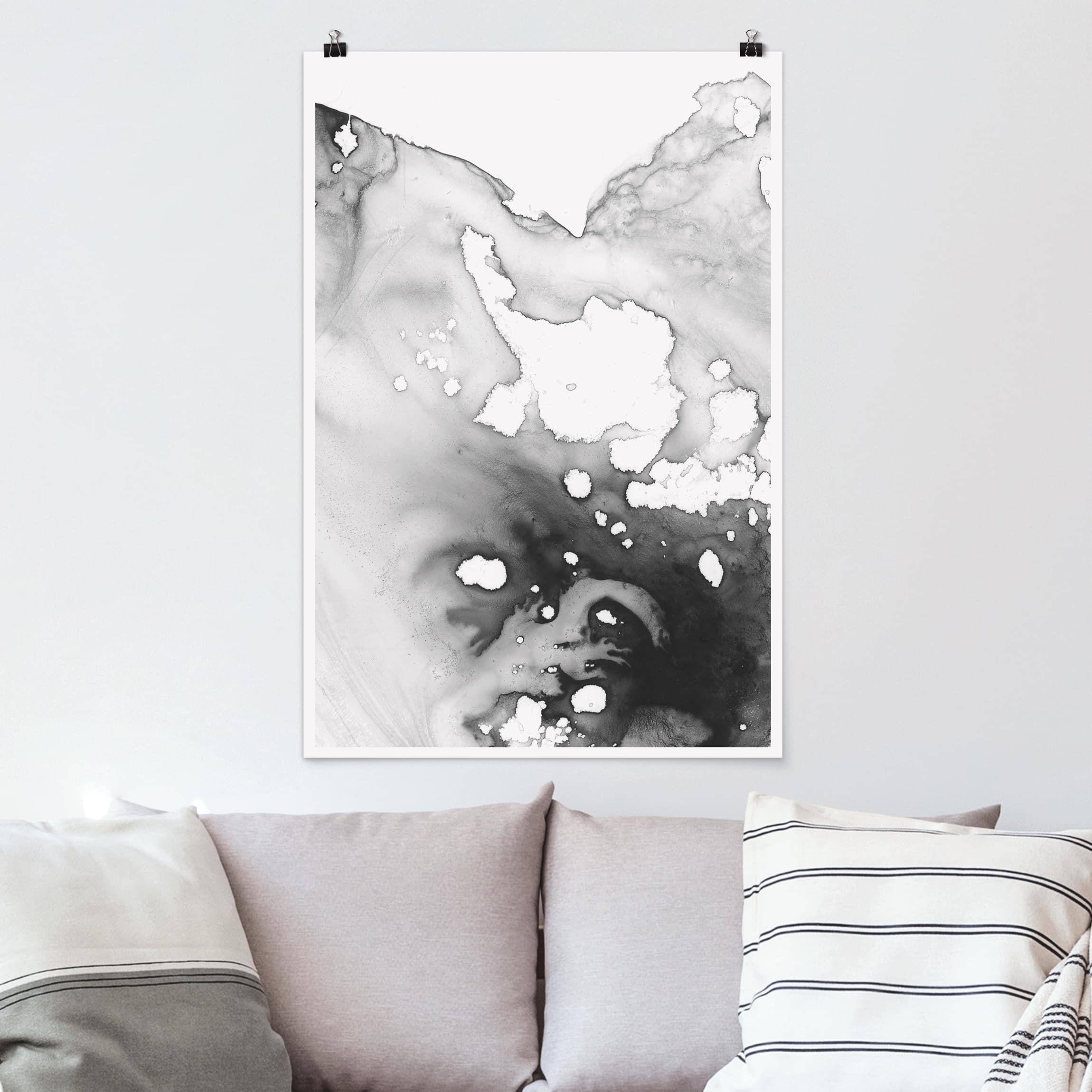 Poster - Hochformat Dunst und Wasser III