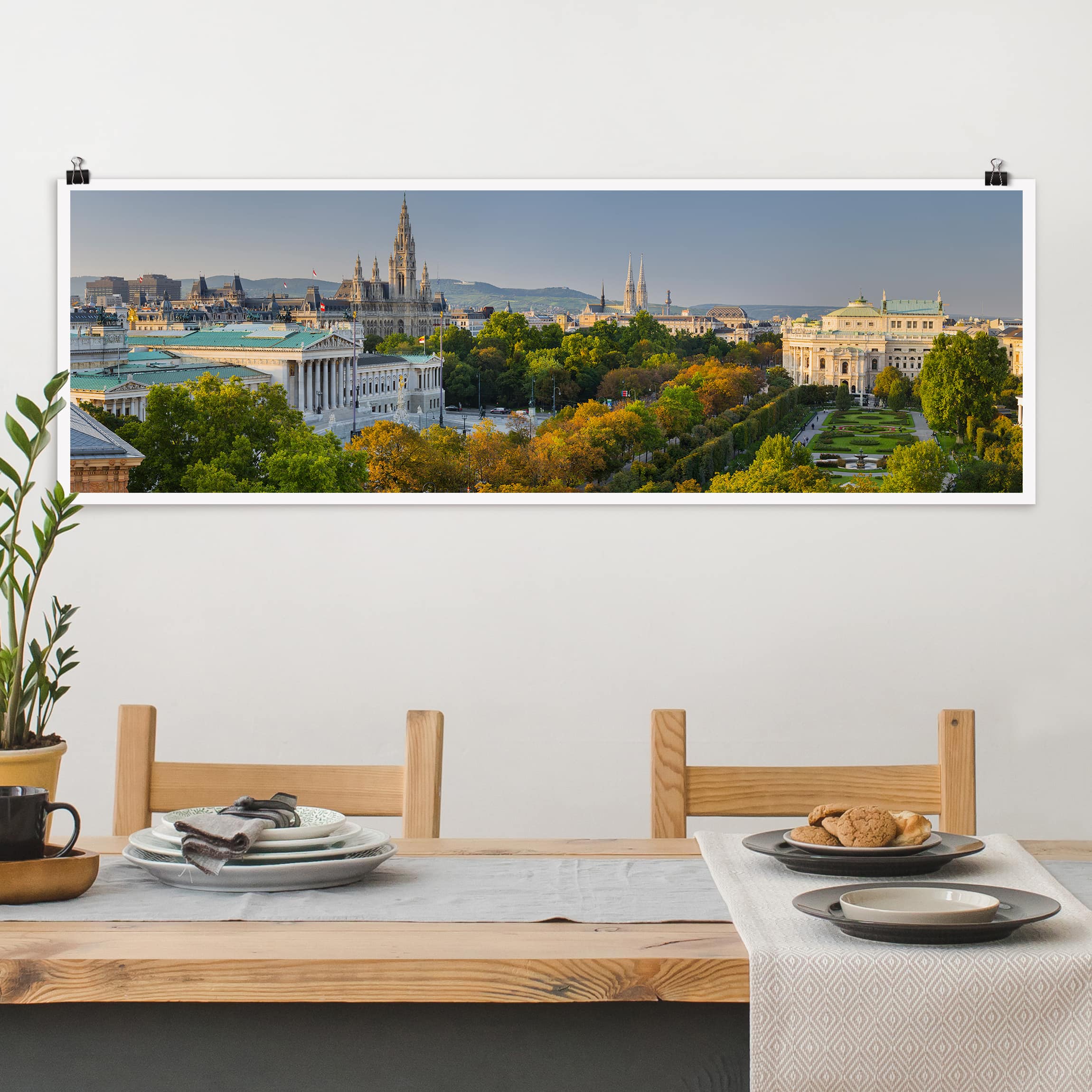 Panorama Poster Blick über Wien