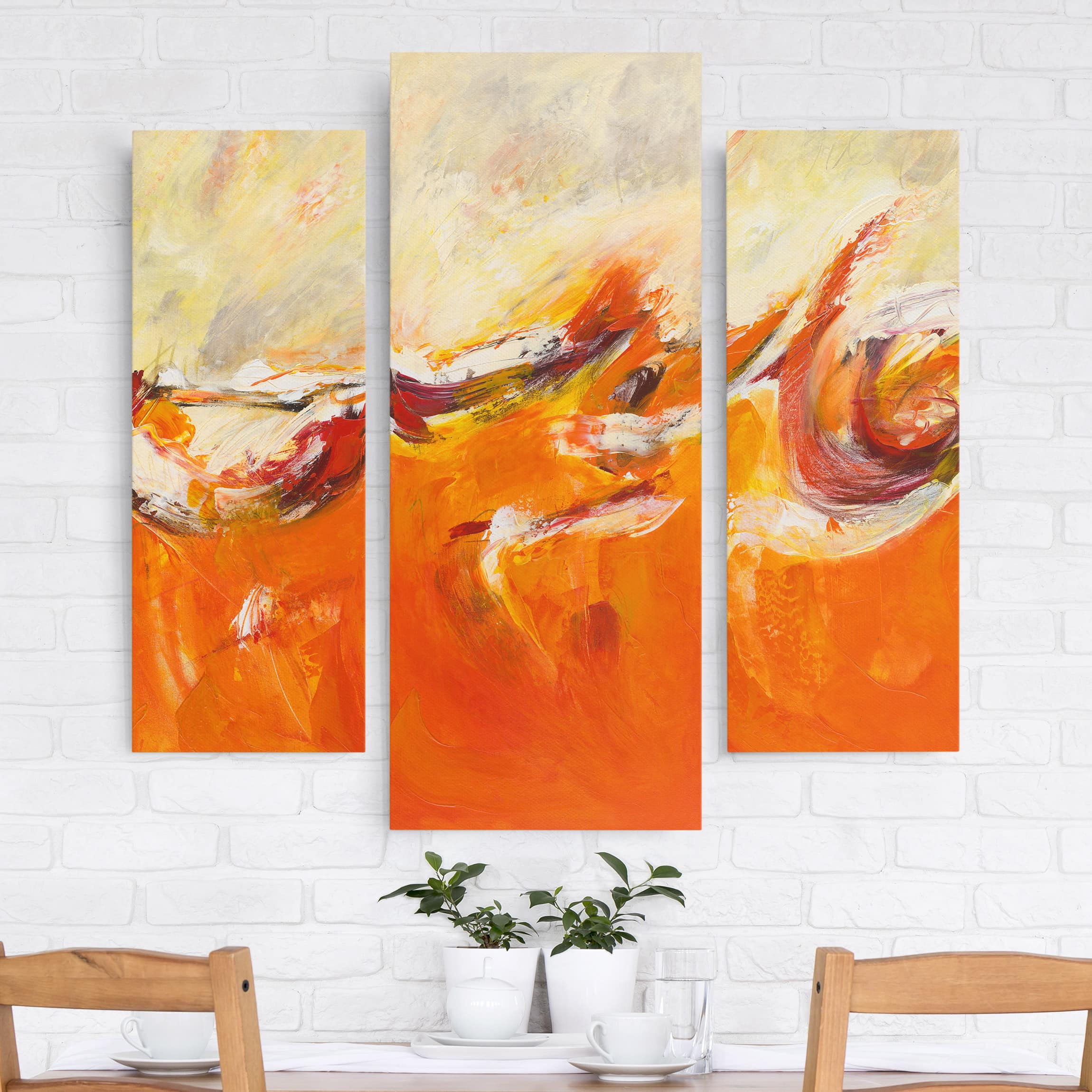 3-teiliges Leinwandbild Kunstdruck Petra Schüßler - Die Reise