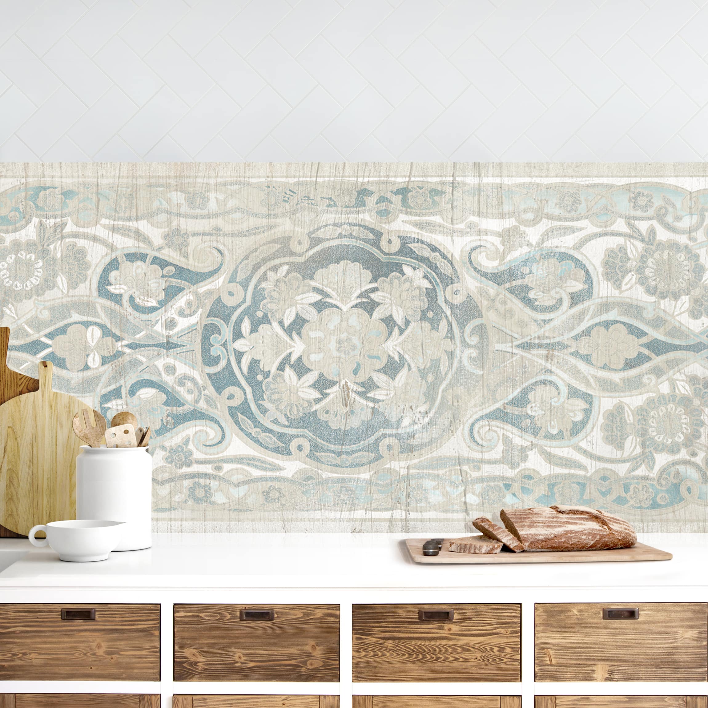 Küchenrückwand Holzpaneel Persisch Vintage IV