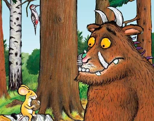 Fensterfolie Grüffelo - Trifft die Maus