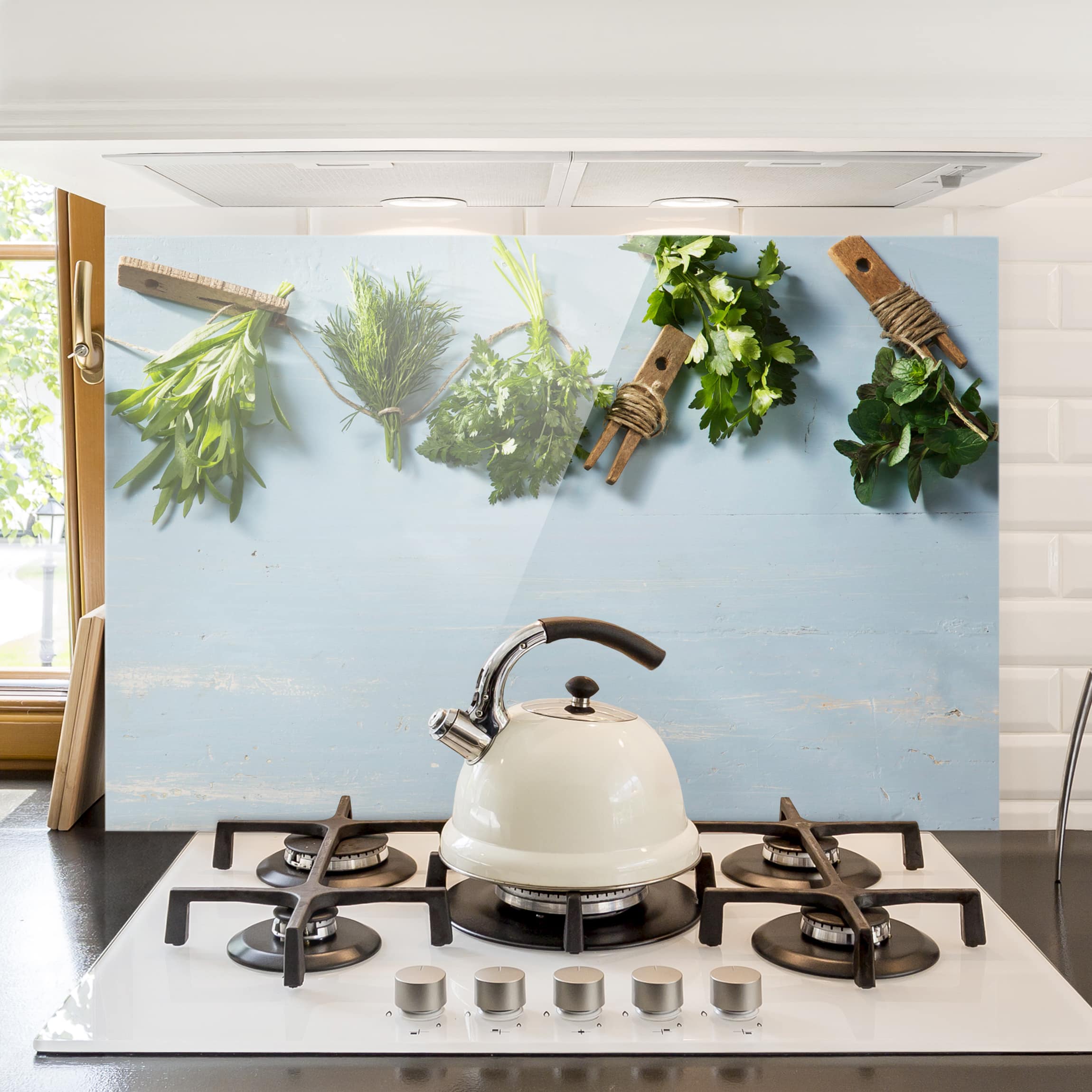 Glas Spritzschutz - Querformat 3:2 Gebündelte Kräuter