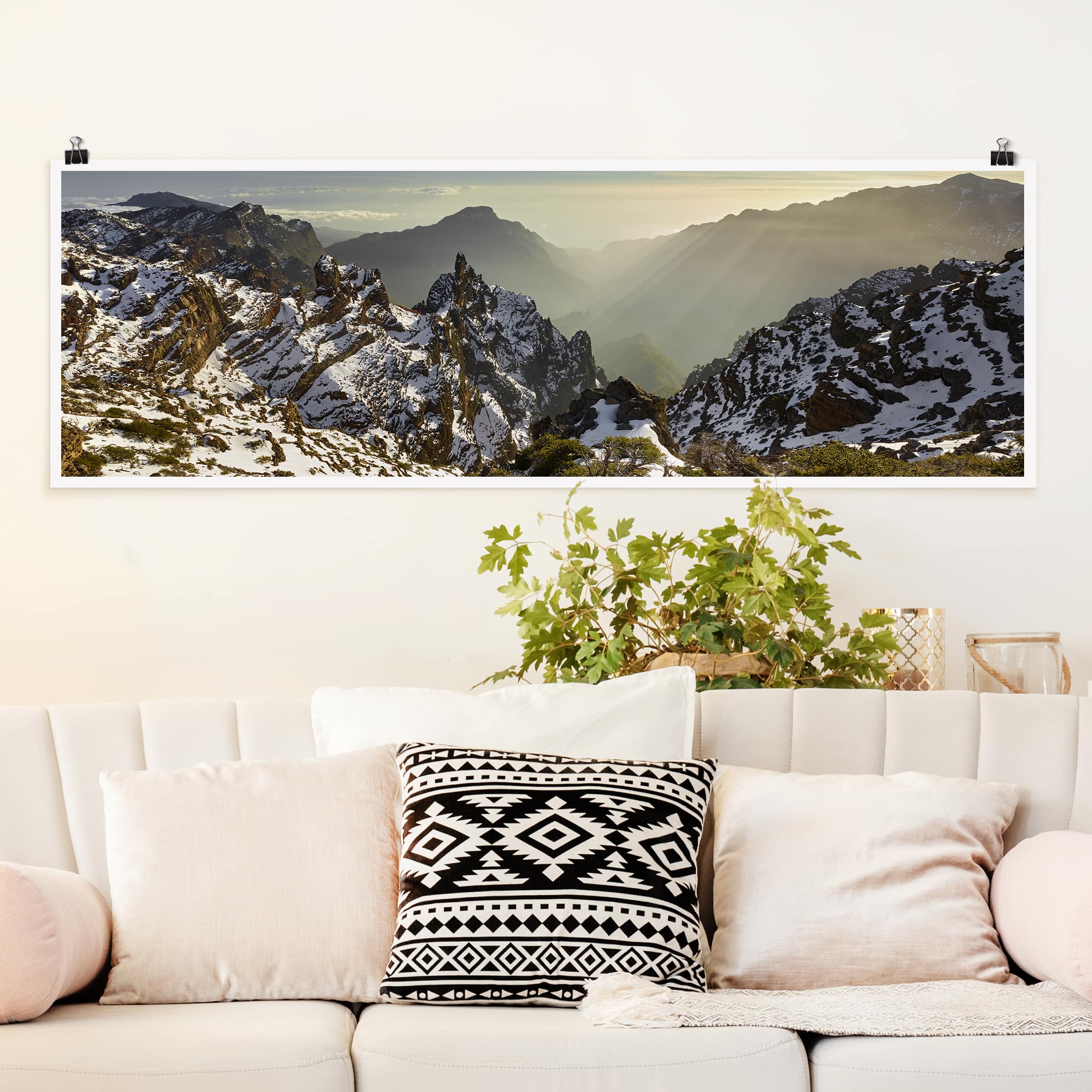 Panorama Poster Berge in La Palma