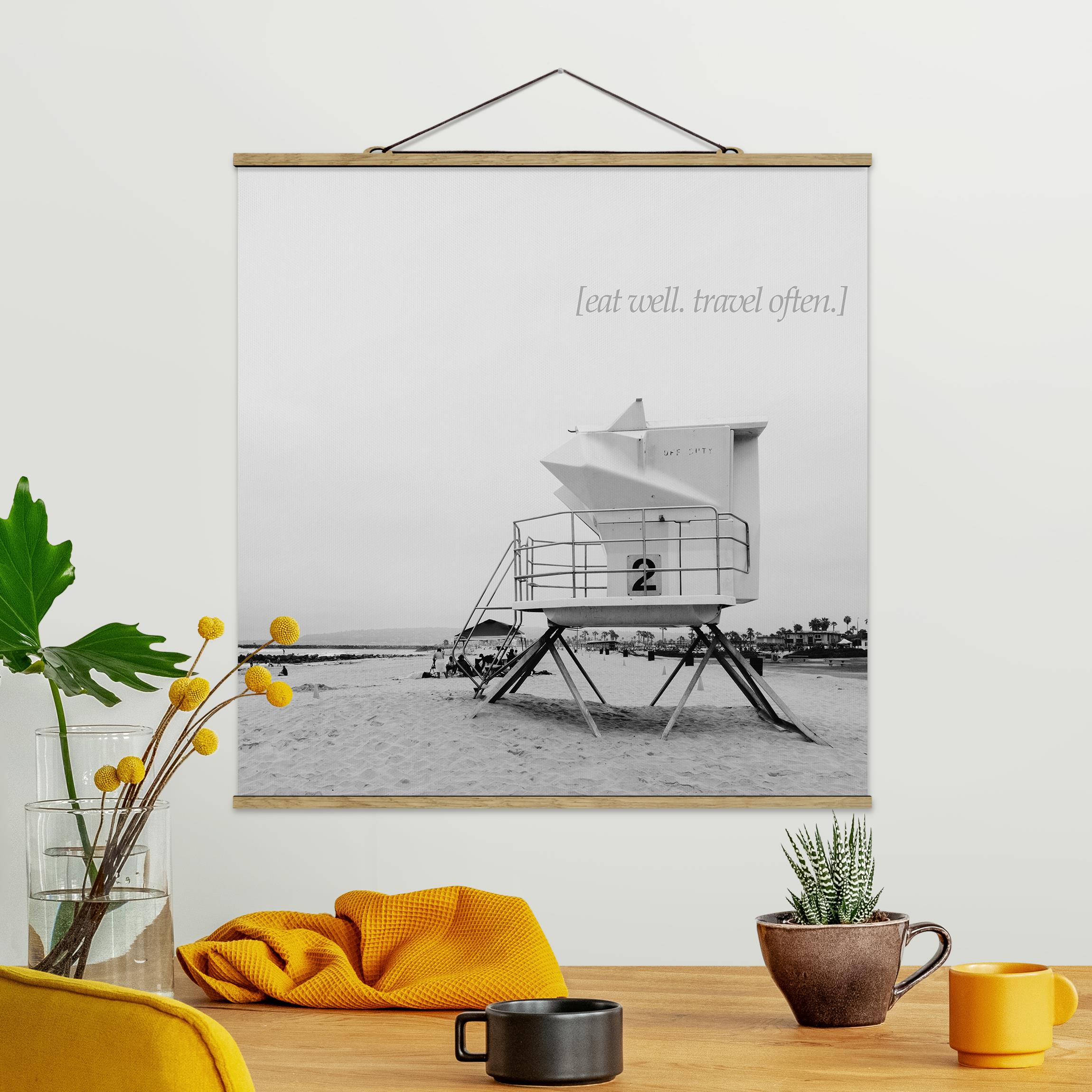 Stoffbild mit Posterleisten Lyrische Landschaften - Reise