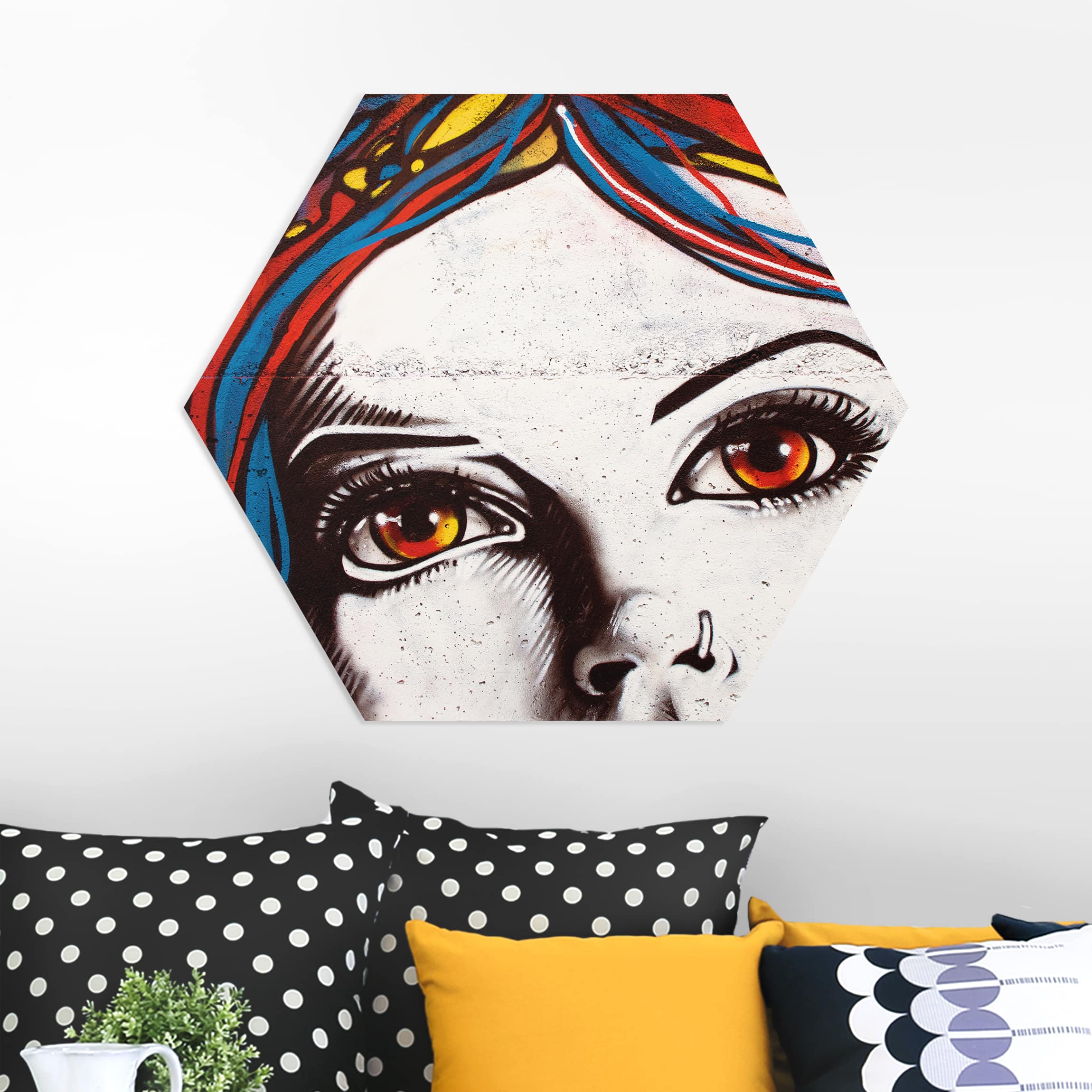 Hexagon-Forexbild Punk Graffiti