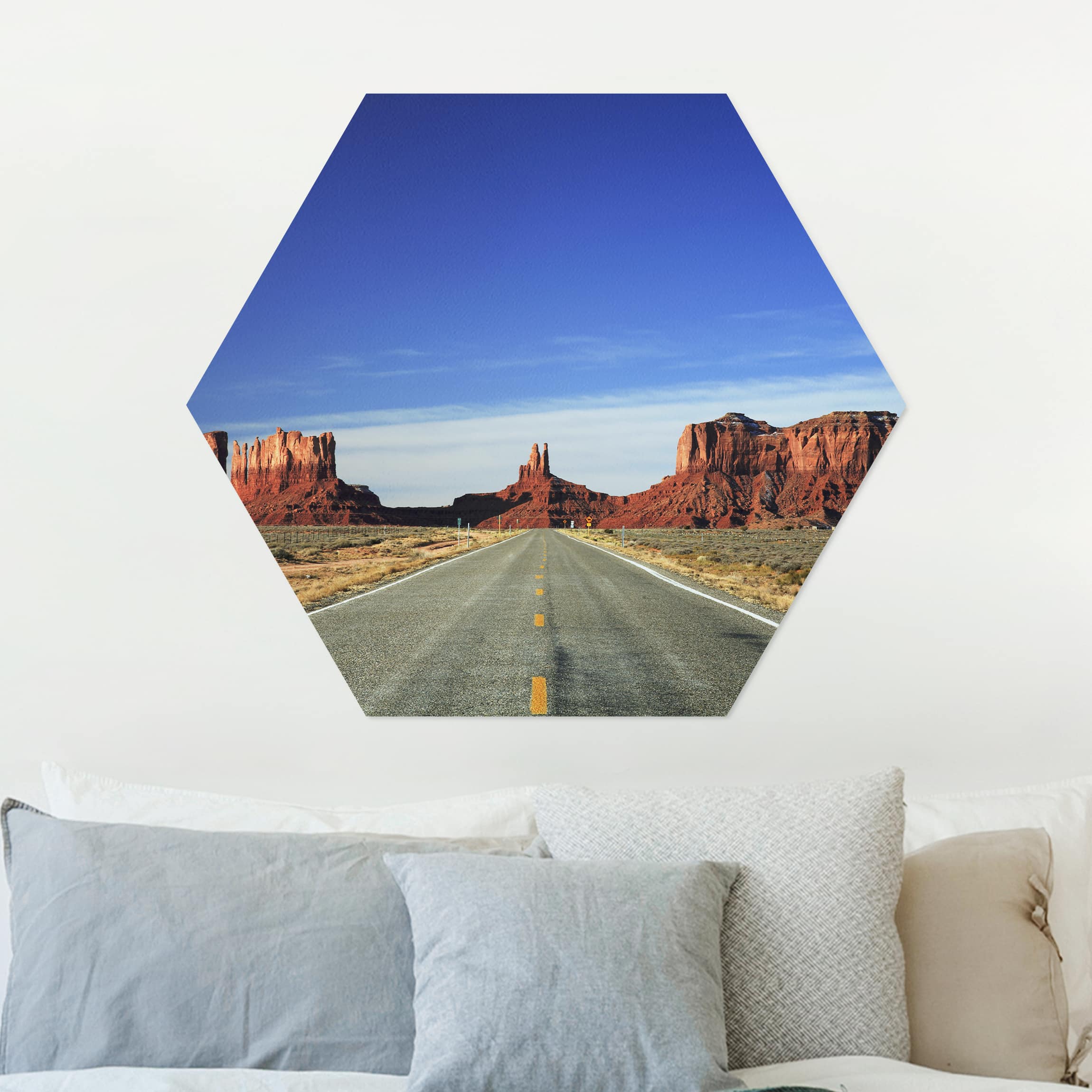 Hexagon-Alu-Dibond Bild Colorado-Plateau