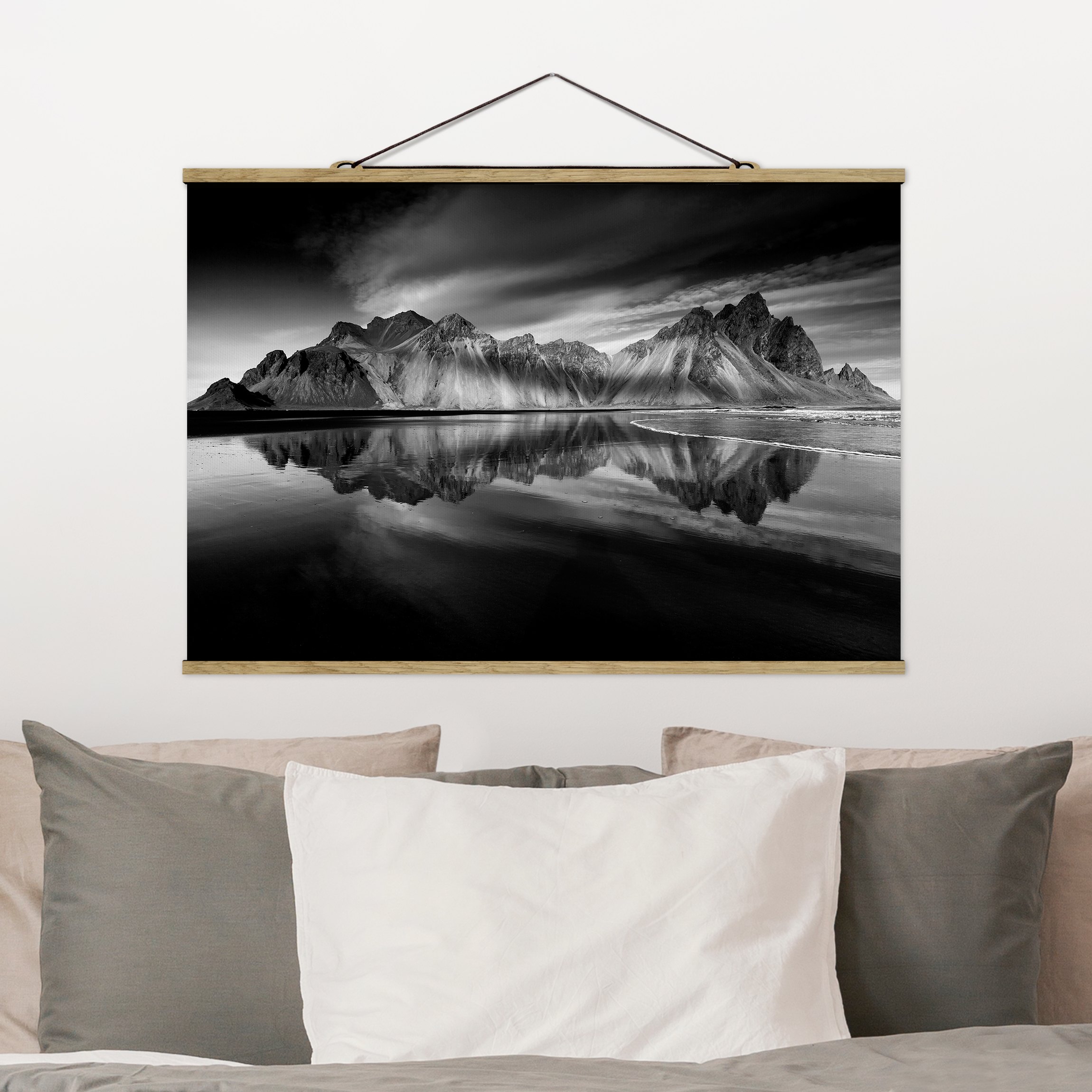 Stoffbild - Querformat Vesturhorn in Island