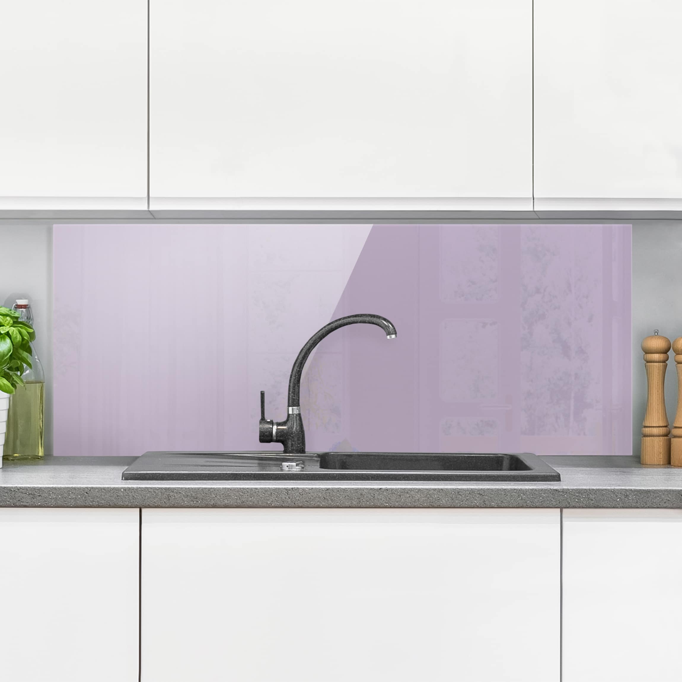 Glas Spritzschutz Lavendel