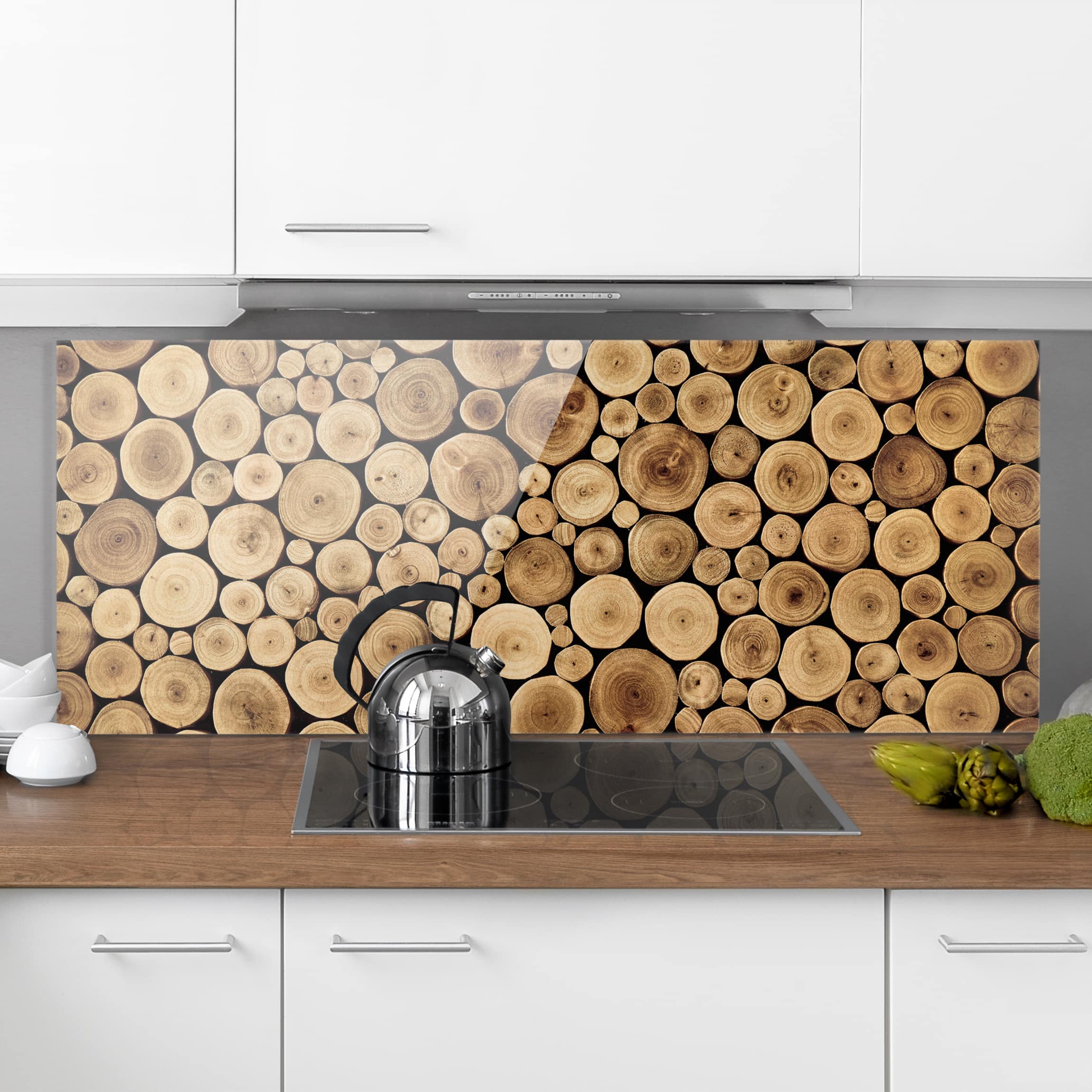 Glas Spritzschutz Homey Firewood