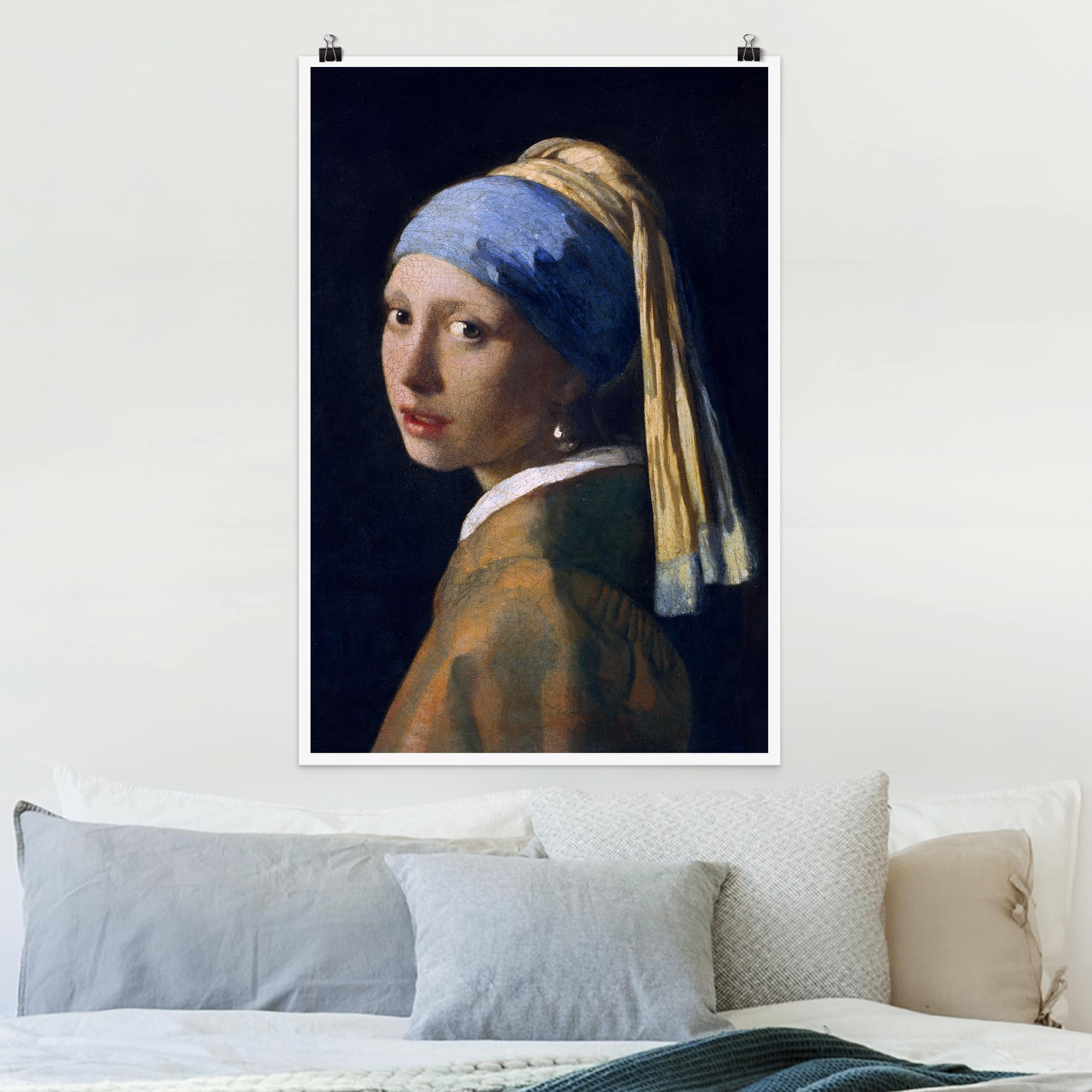 Poster - Hochformat Jan Vermeer van Delft - Das Mädchen mit dem Perlenohrgehänge