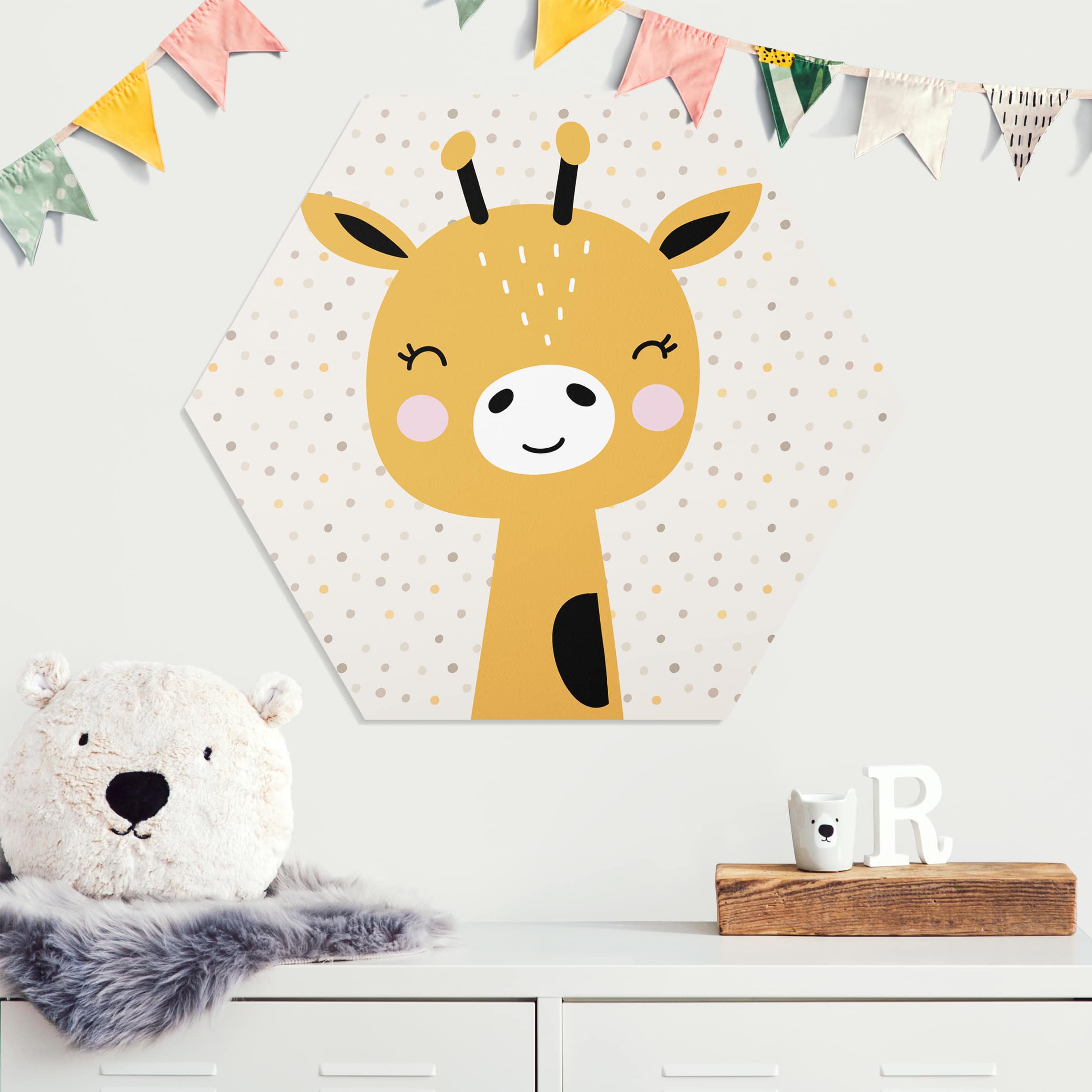 Hexagon-Forexbild Baby Giraffe