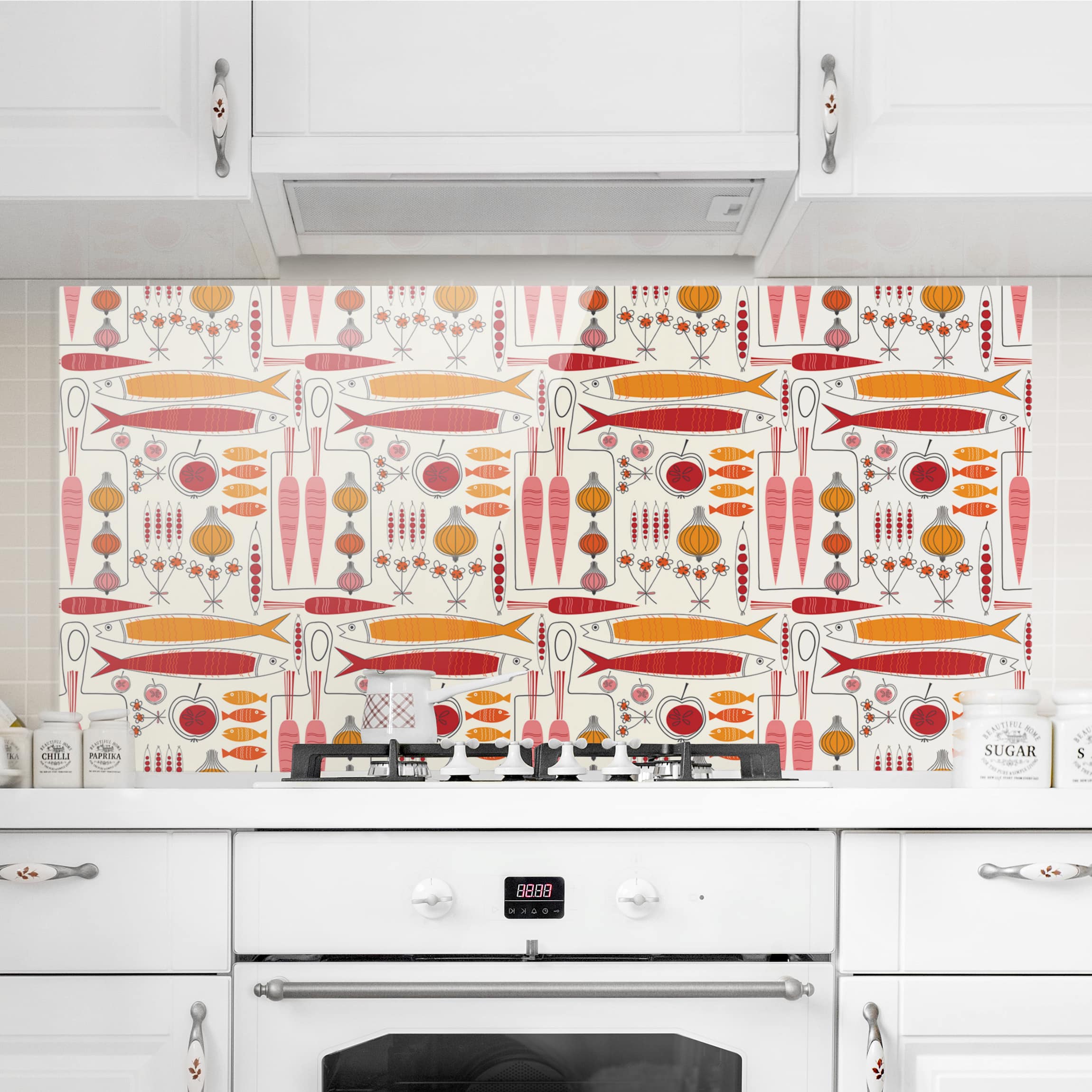 Glas Spritzschutz - Querformat 2:1 Fisherman Friends Rot