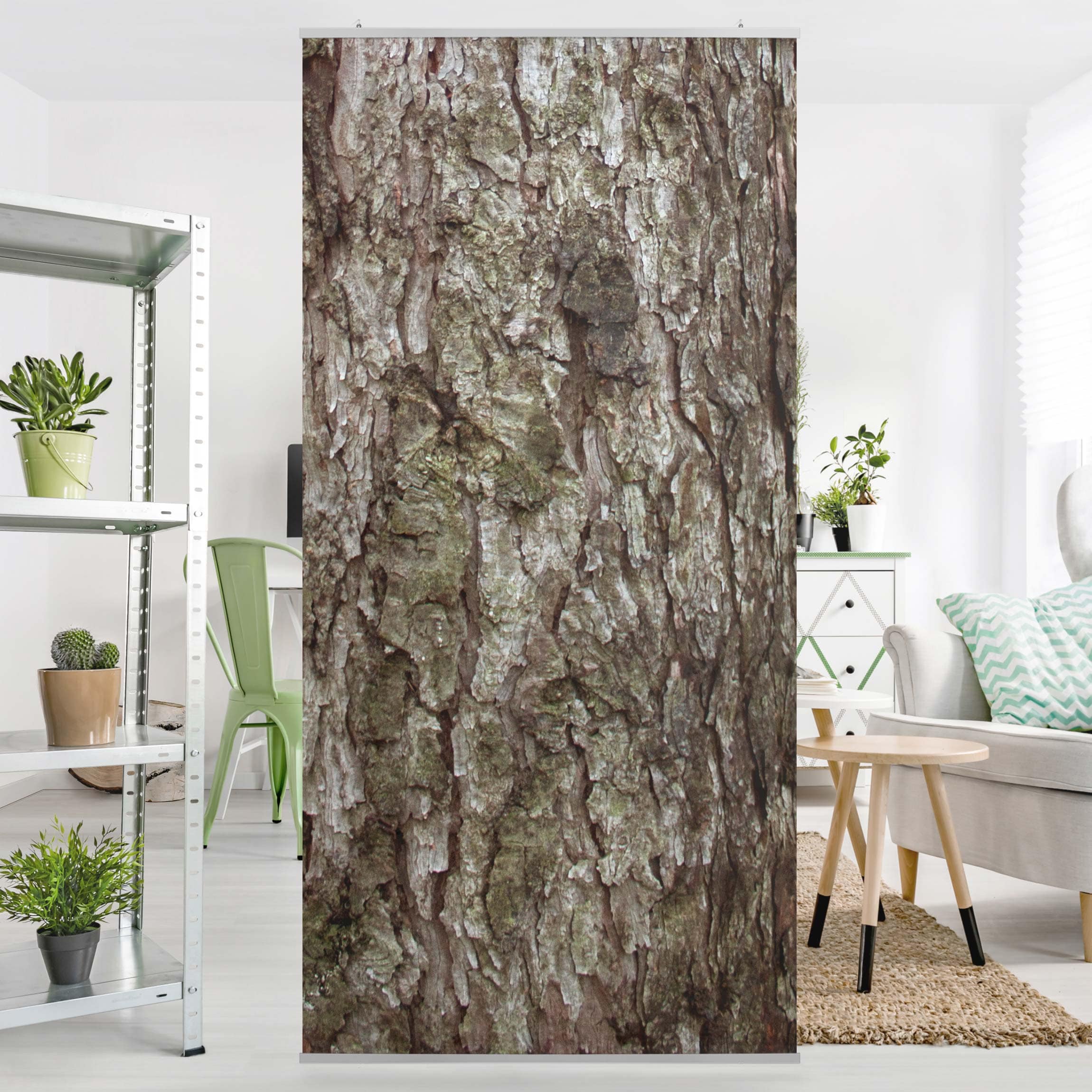 Raumteiler No.YK17 Baumrinde