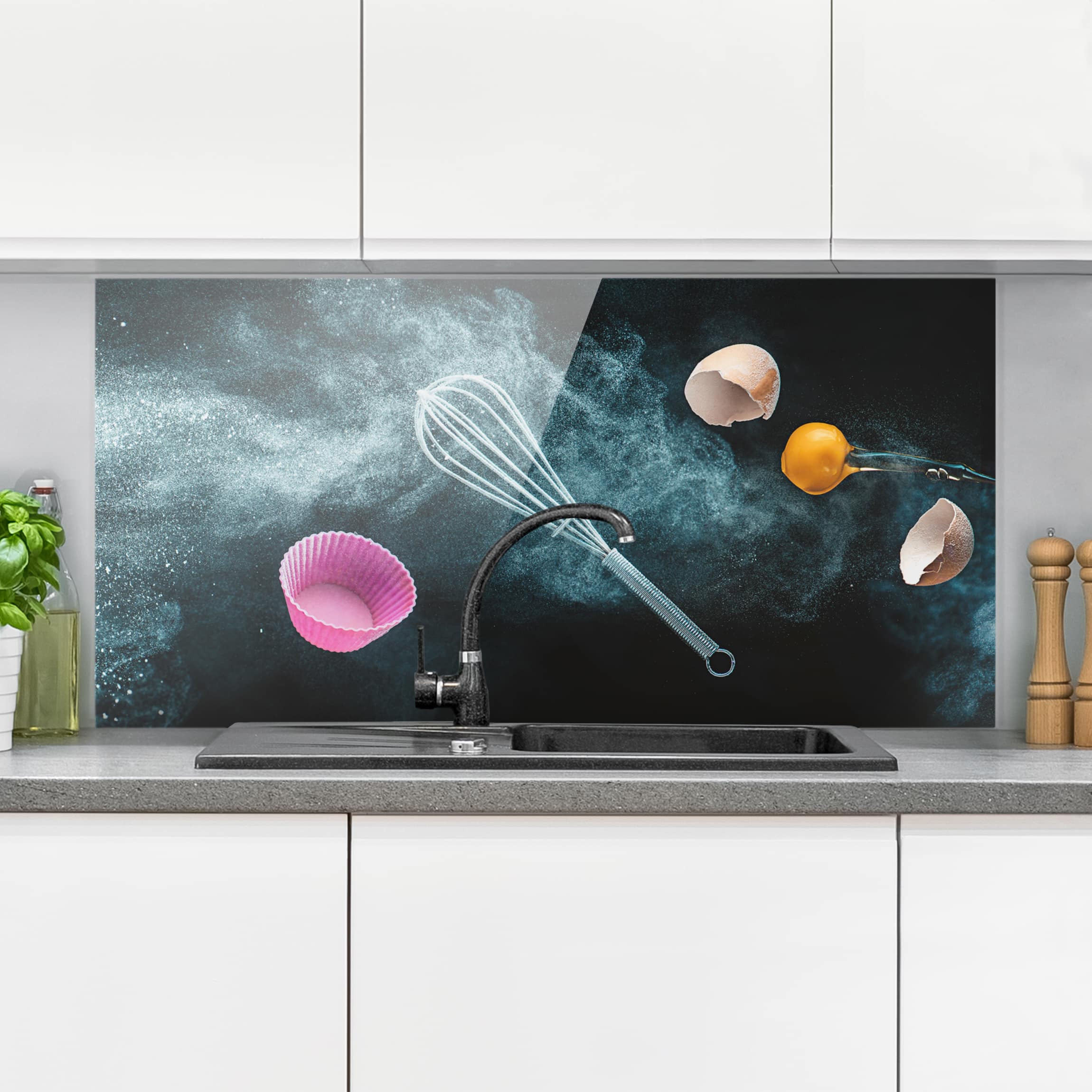 Spritzschutz Chaos in der Küche