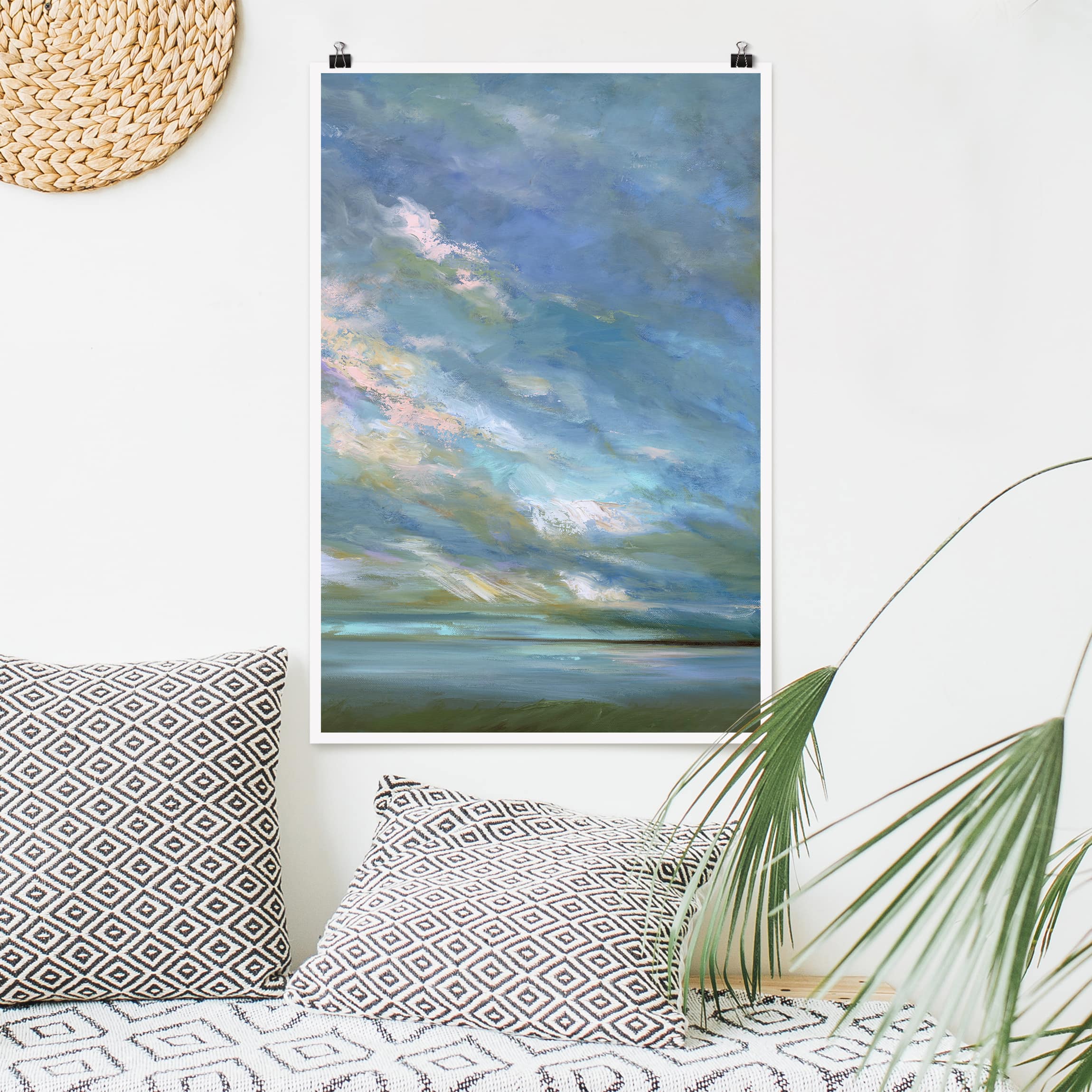 Poster - Hochformat Küstenhimmel