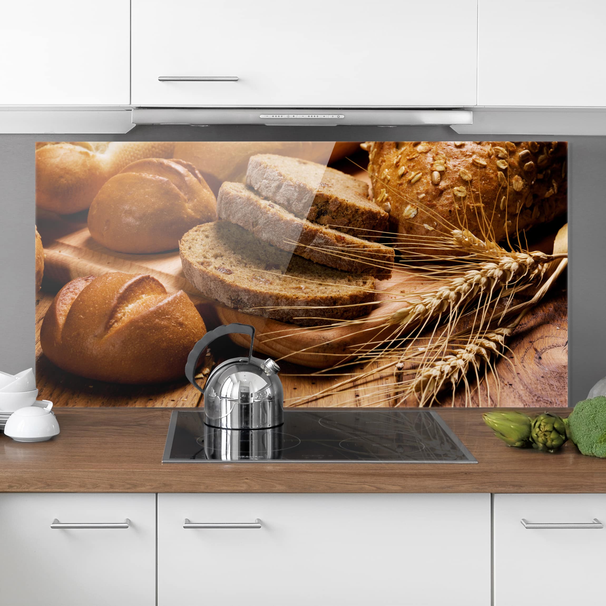Glas Spritzschutz Brotzeit
