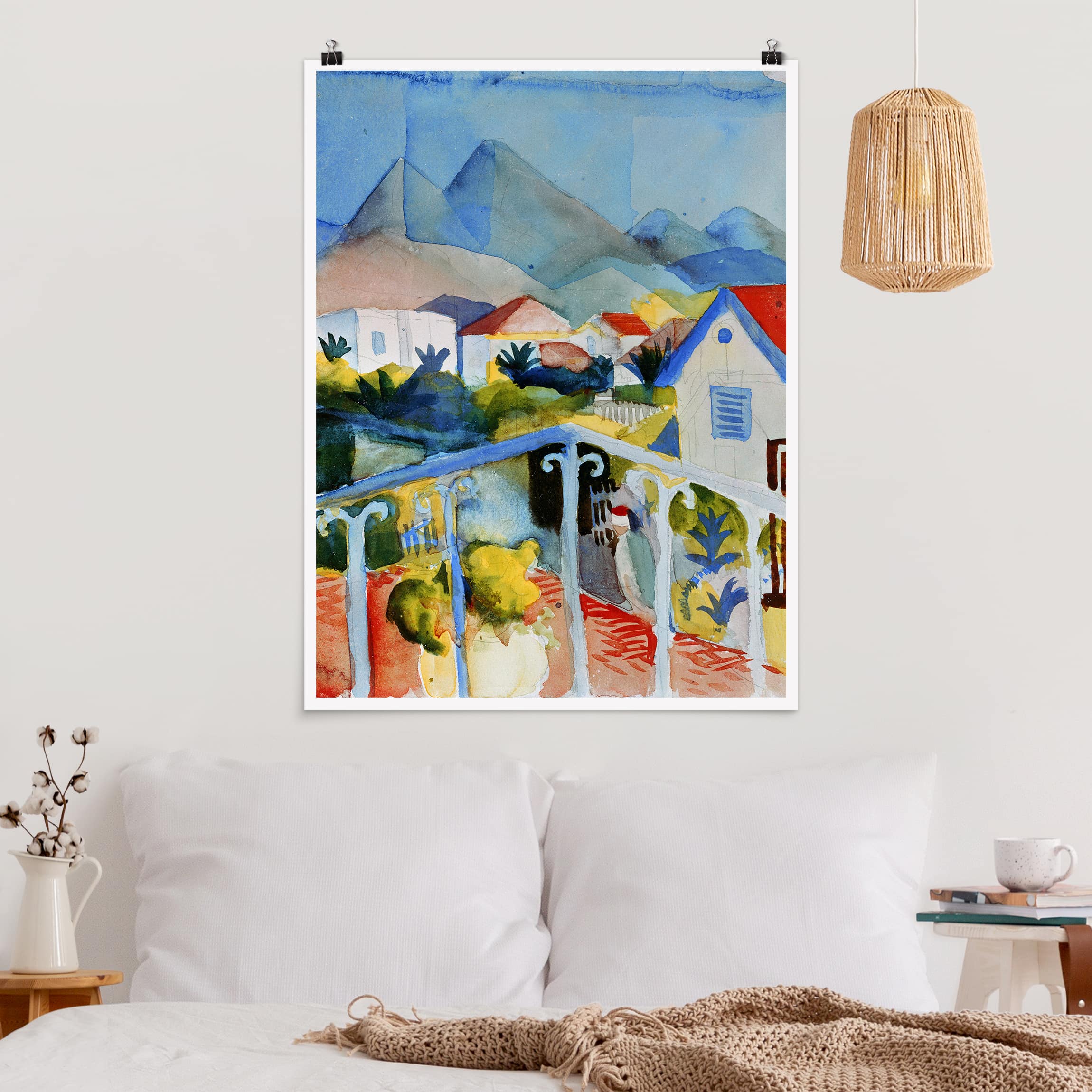 Poster - Hochformat August Macke - Saint Germain bei Tunis