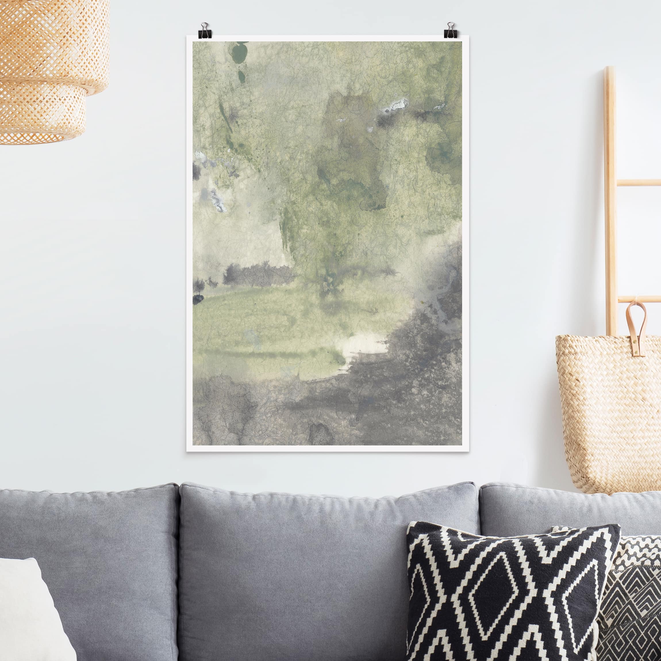 Poster - Hochformat Frieden, Liebe, Freude II