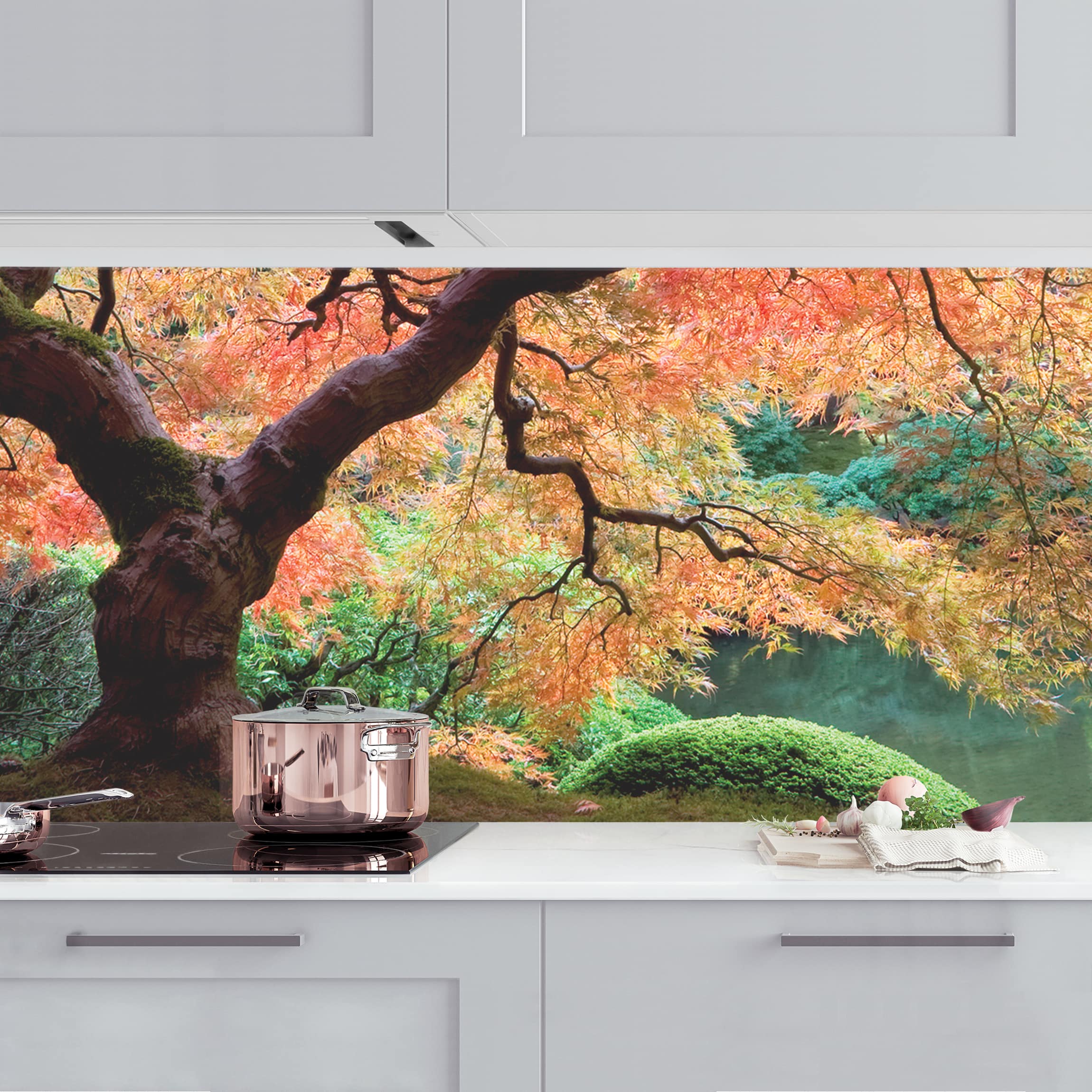 Küchenrückwand Japanischer Garten