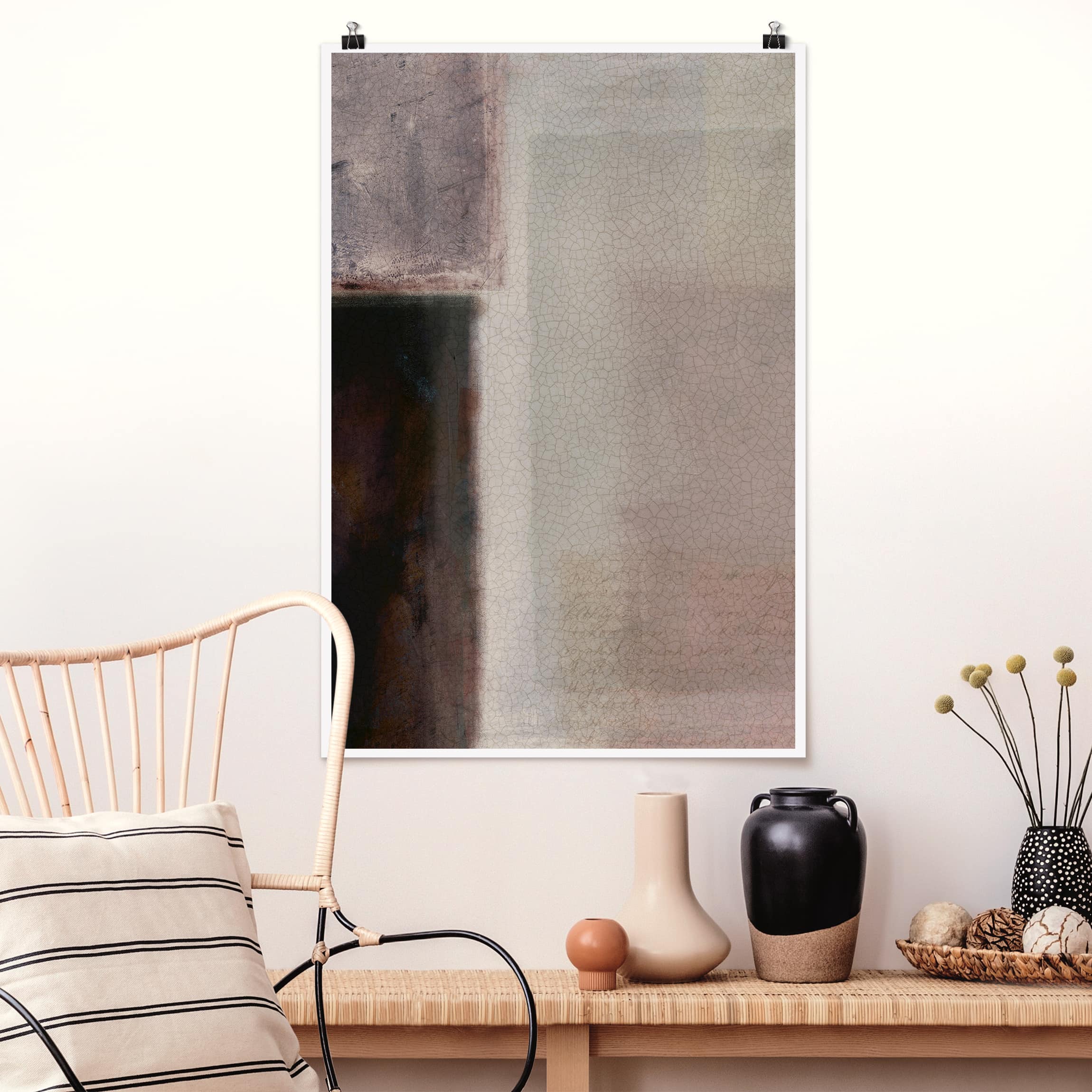 Poster - Hochformat Gedämpfte Schattierungen II