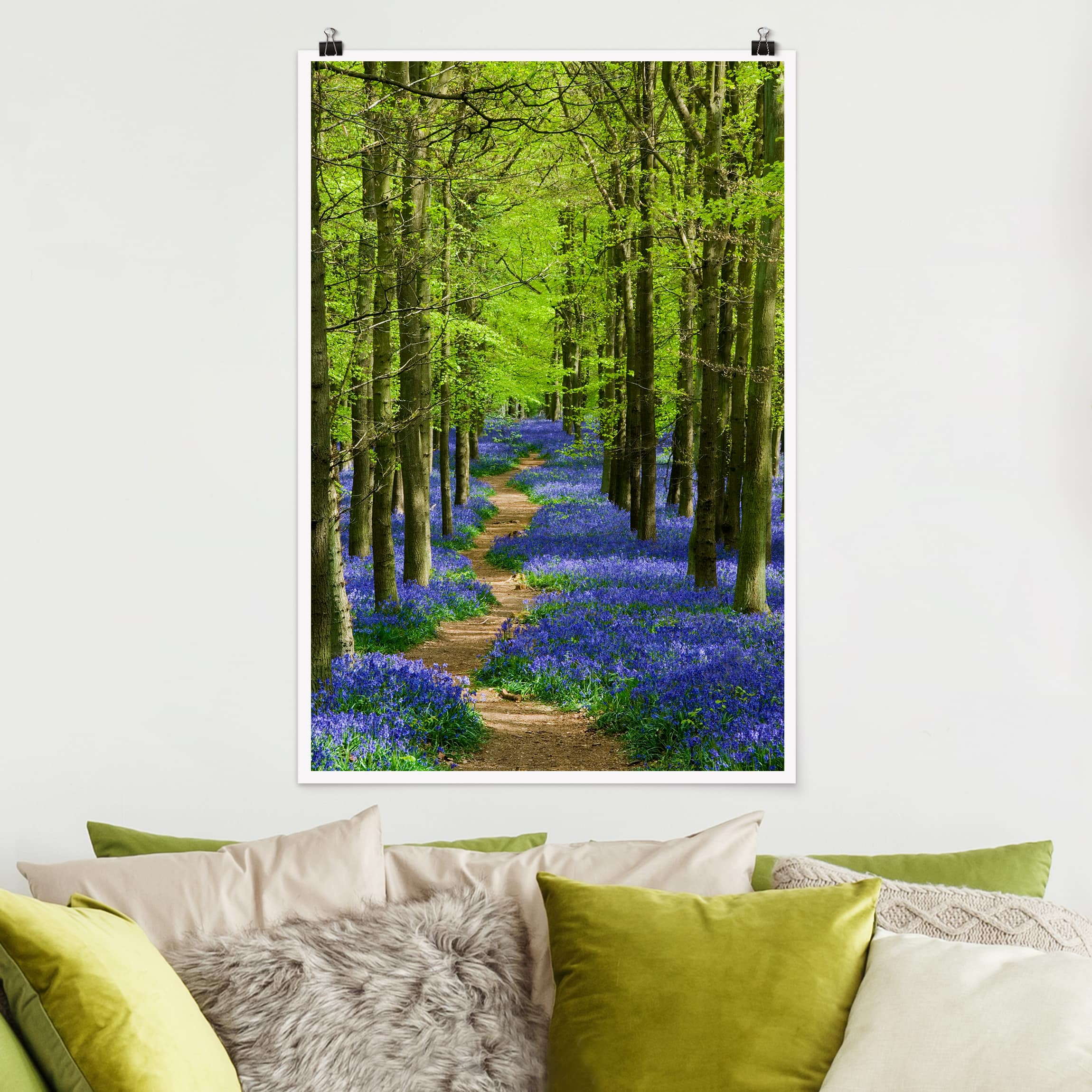 Poster - Hochformat Wanderweg in Hertfordshire