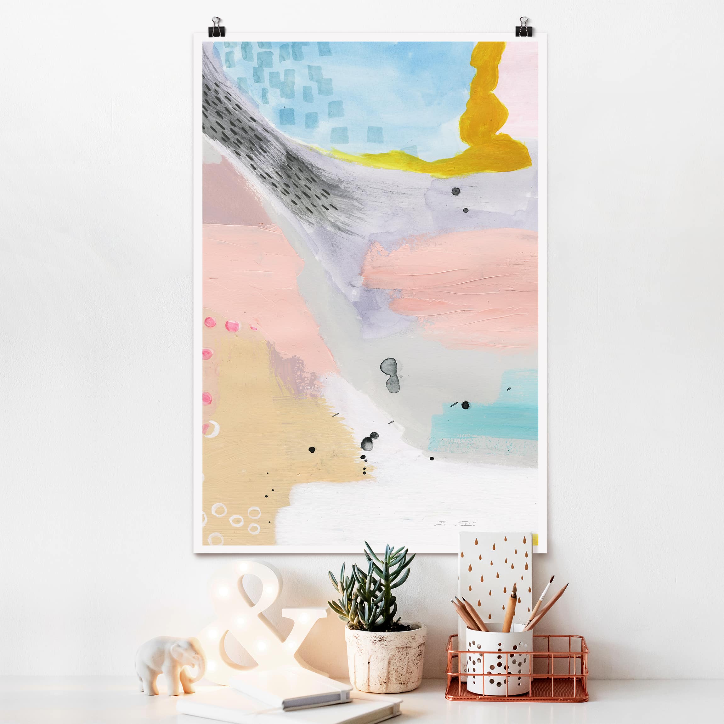 Poster - Hochformat Verschwommener Tagesanbruch IV