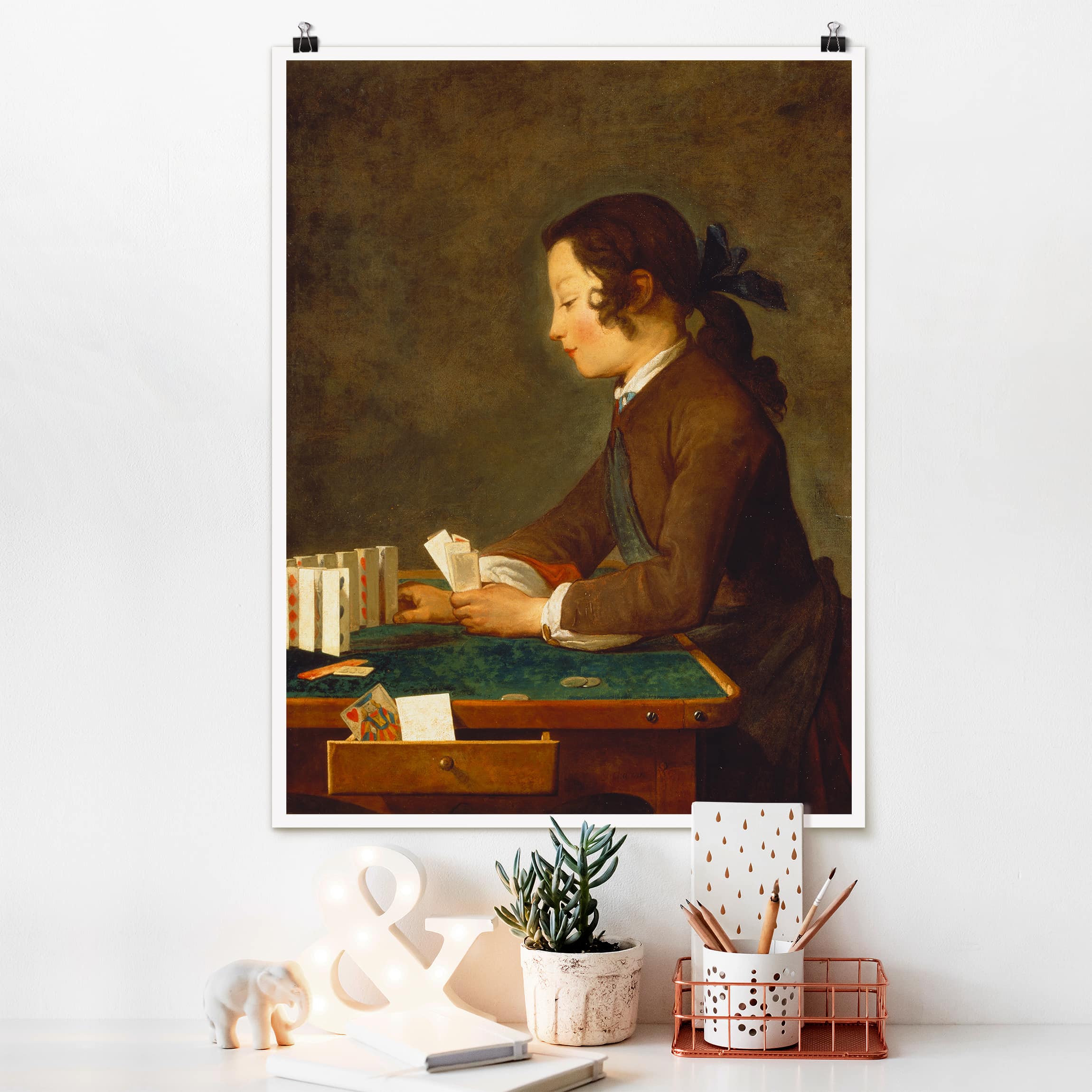 Poster - Hochformat Jean-Baptiste Siméon Chardin - Junges Mädchen