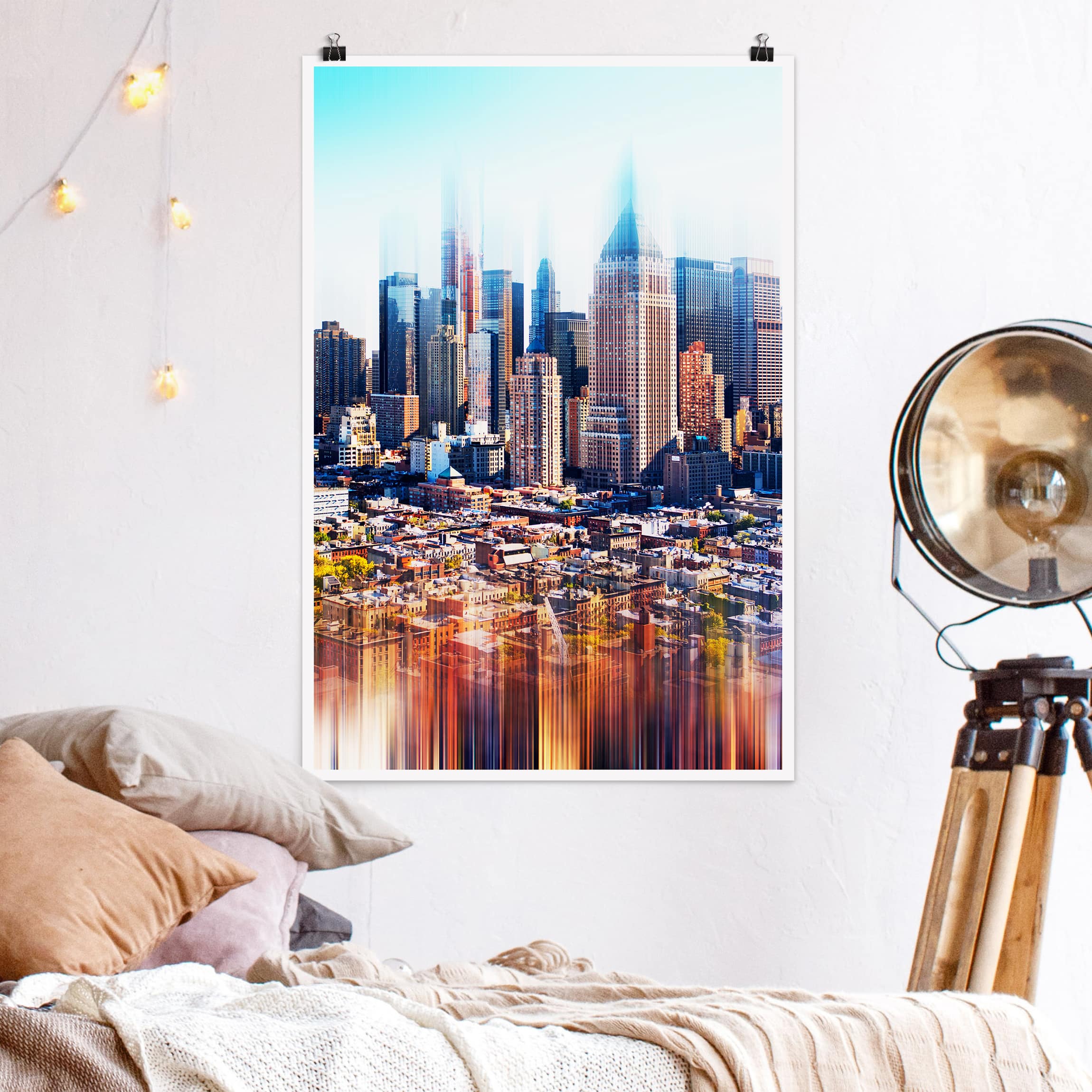 Poster - Hochformat Manhattan Skyline Urban Stretch