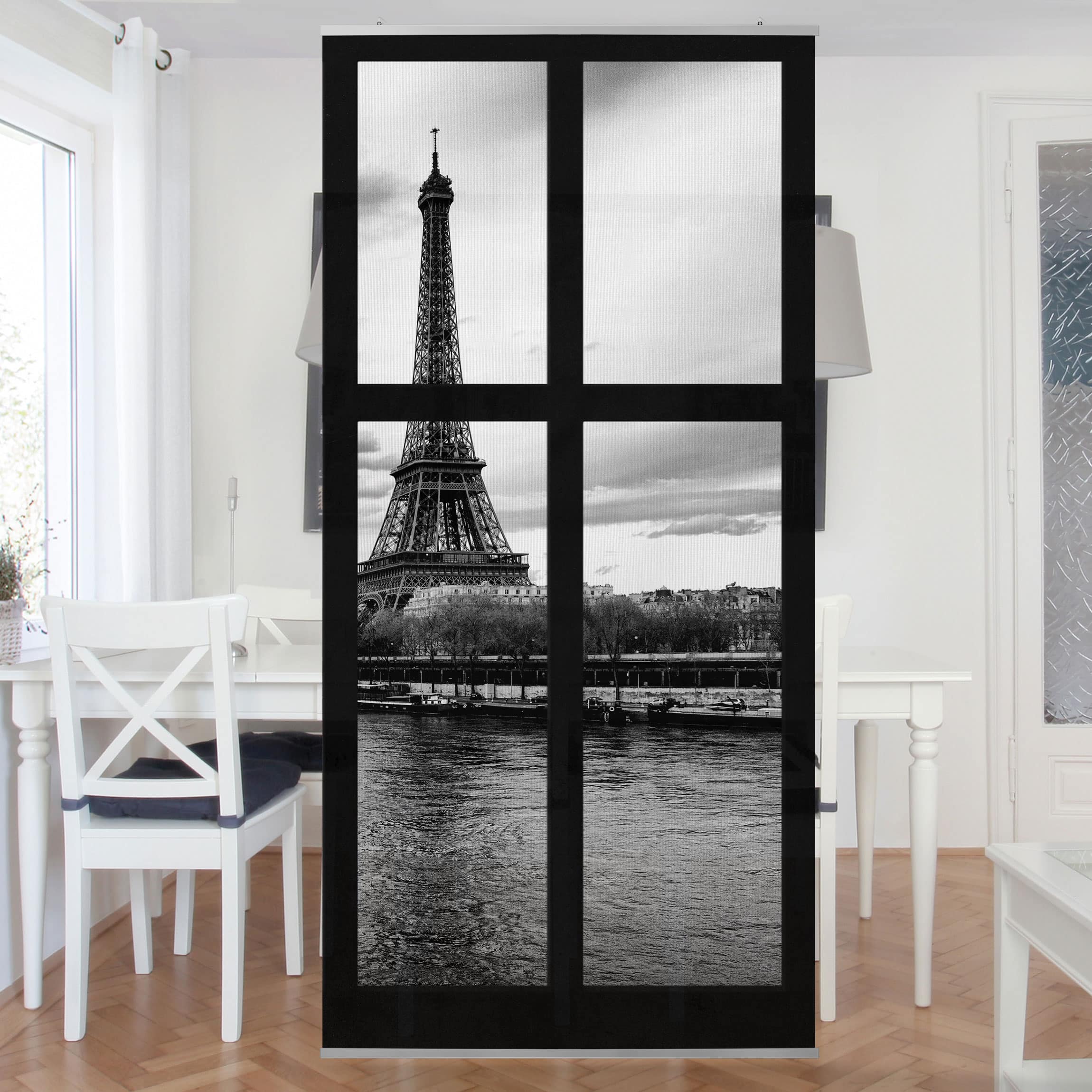 Raumteiler Fenster Eiffelturm Seine Paris