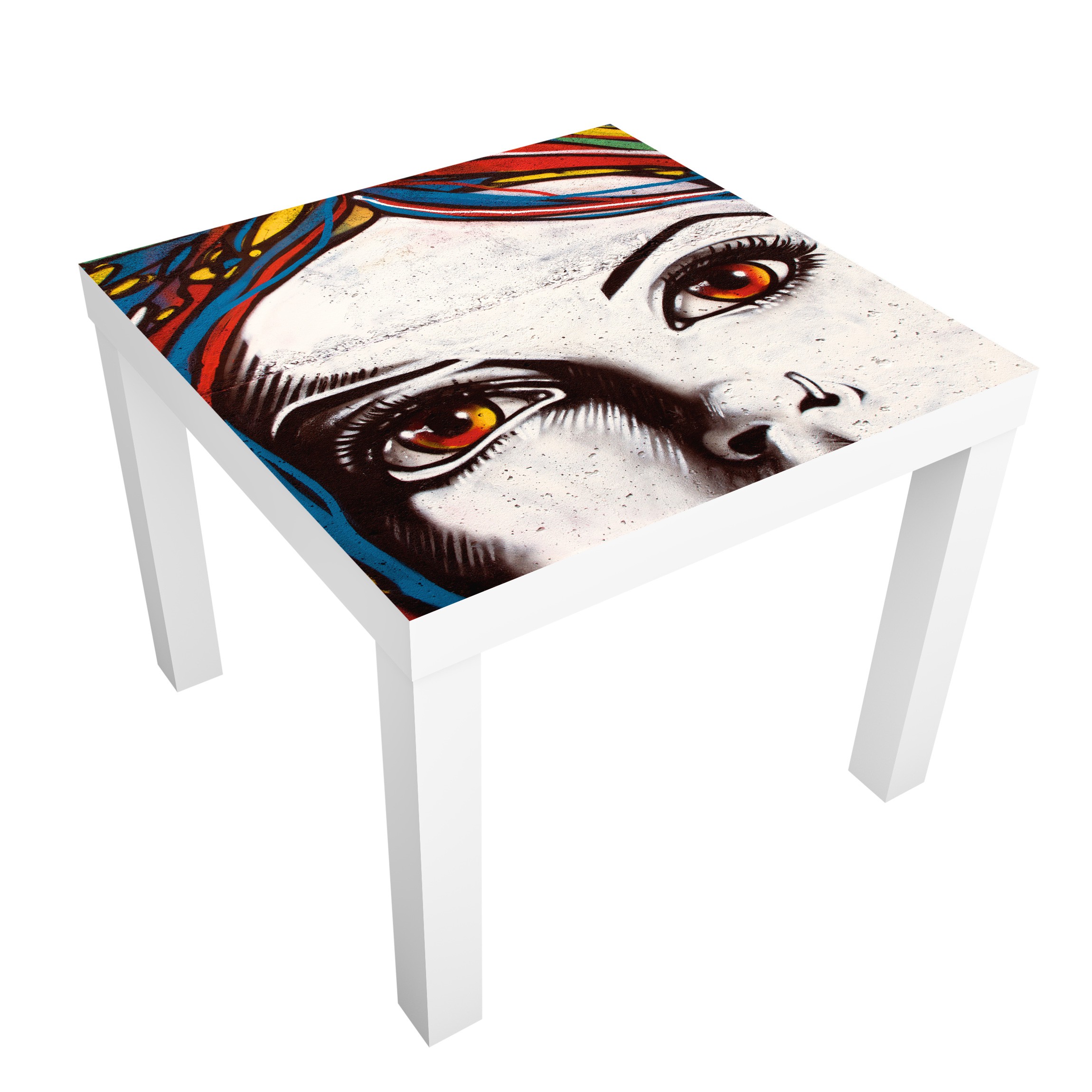 Möbelfolie für IKEA Lack Tisch 55 x 55 cm Punk Graffiti