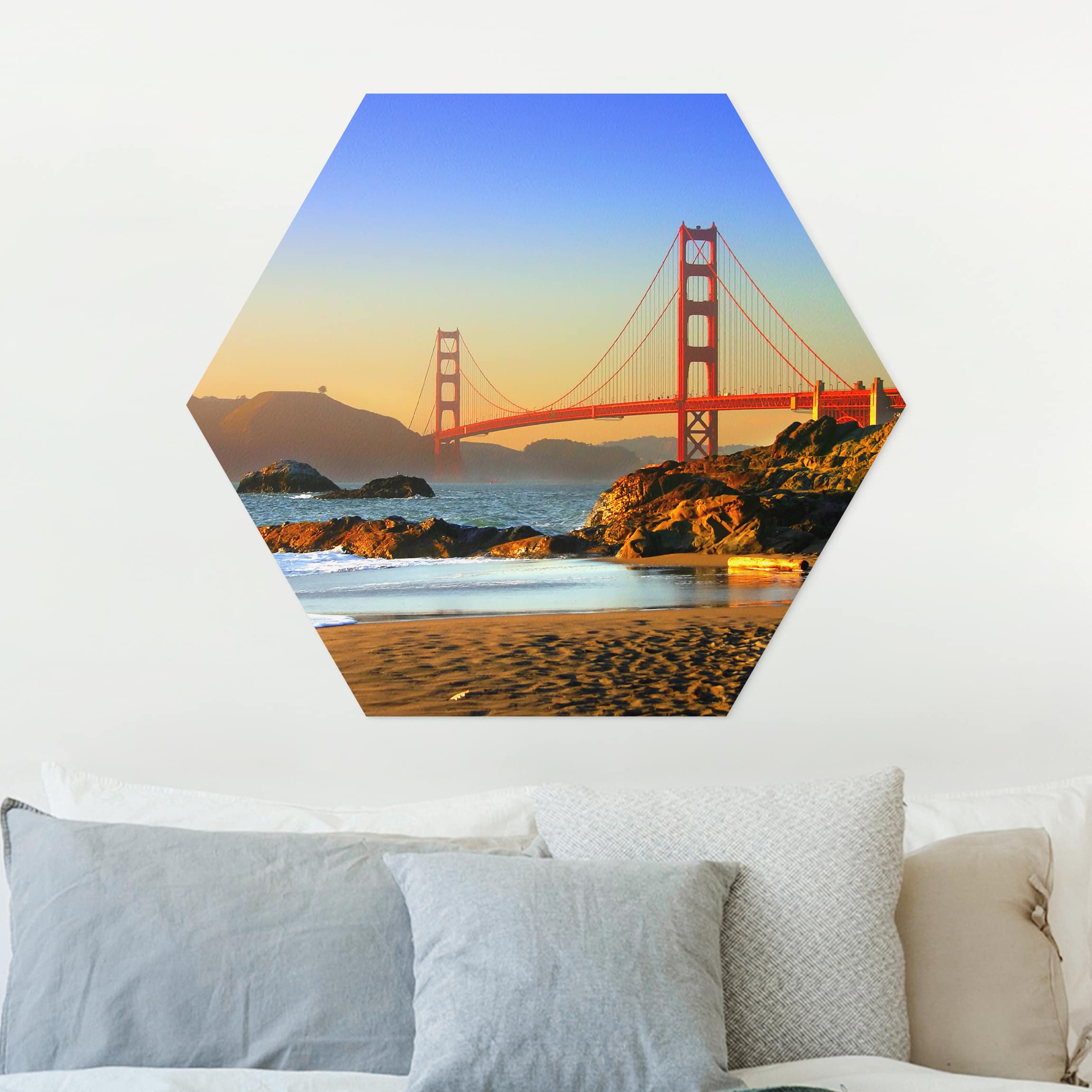 Hexagon-Forexbild Baker Beach