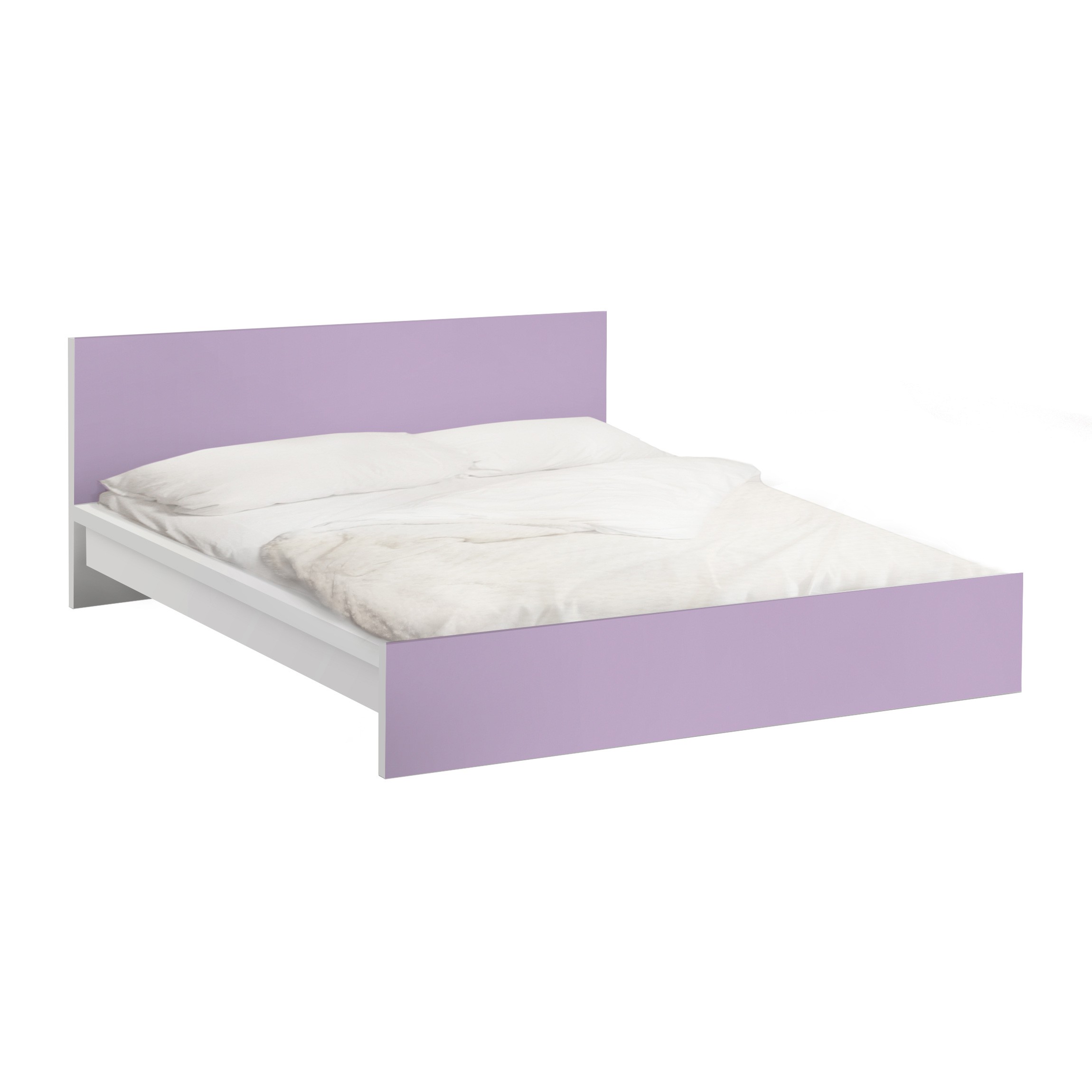 Möbelfolie für IKEA Malm Bett 140 cm Breite Colour Lavender