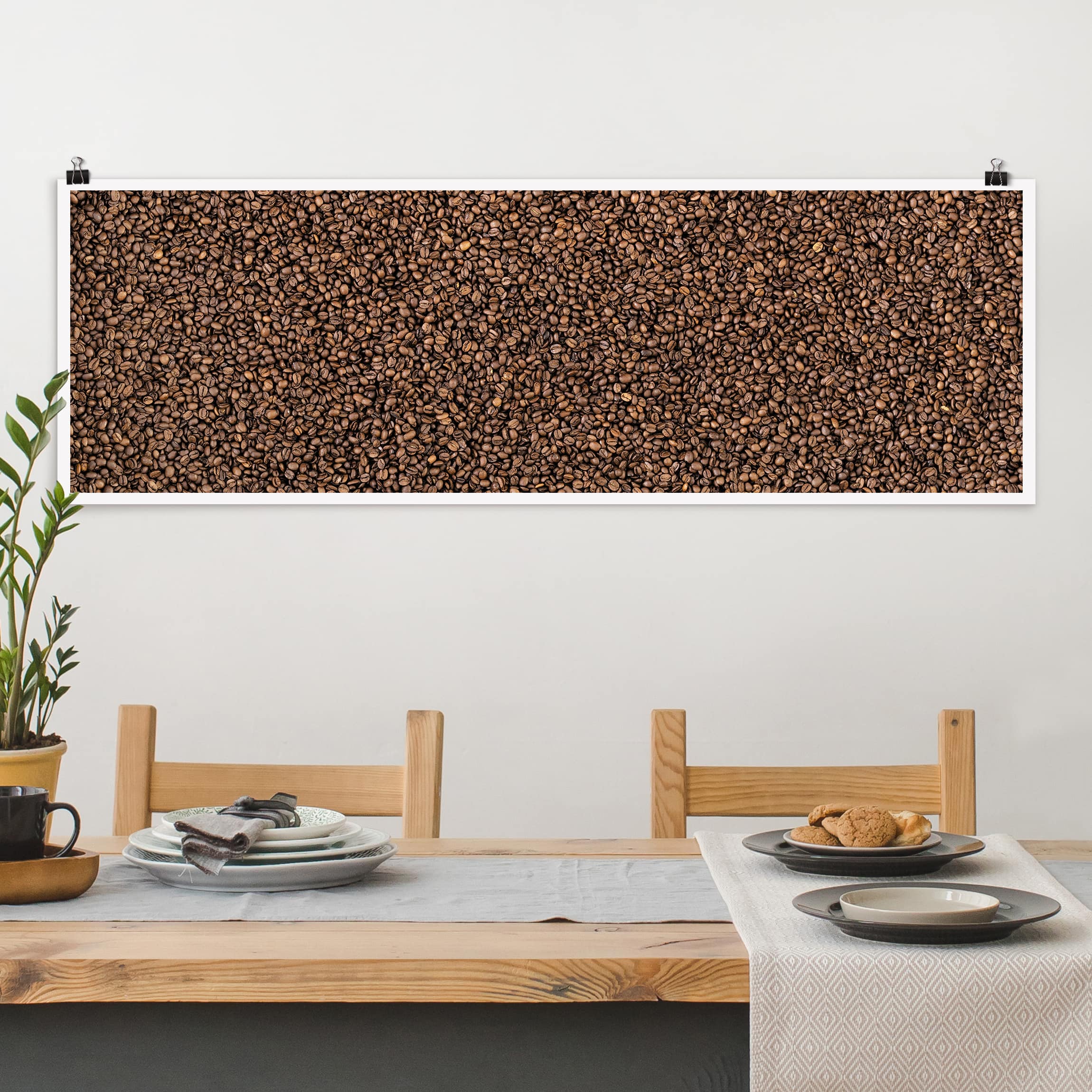 Panorama Poster Küche Sea Of Coffee