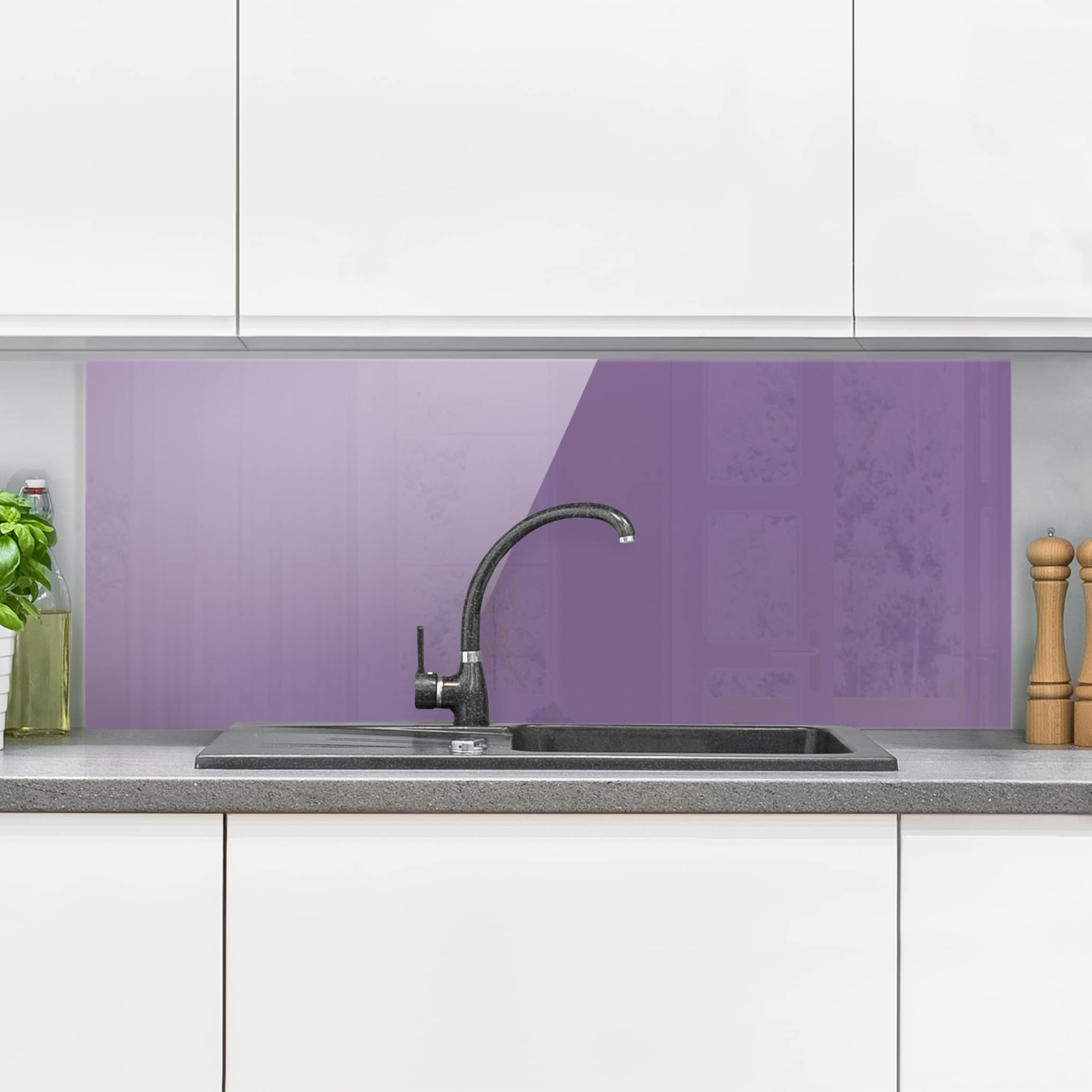 Glas Spritzschutz Flieder