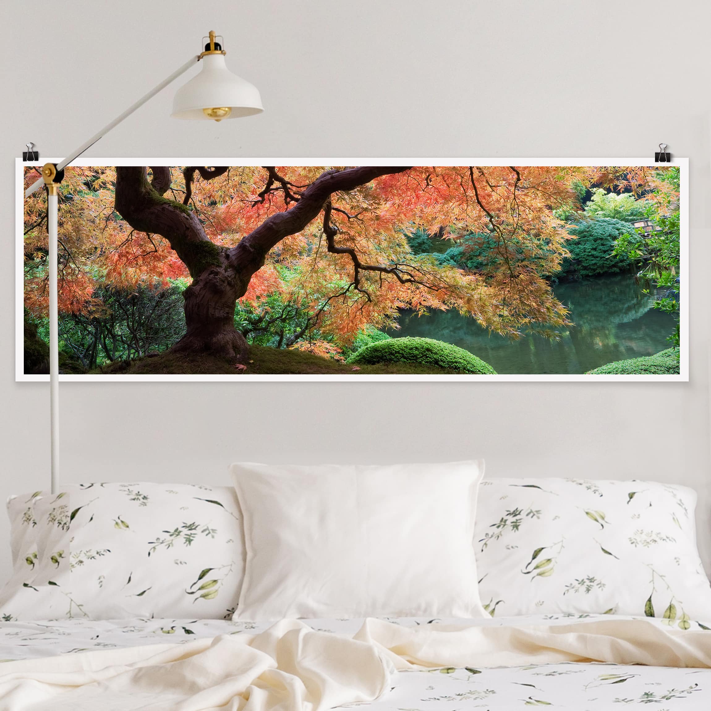 Panorama Poster Wald Japanischer Garten