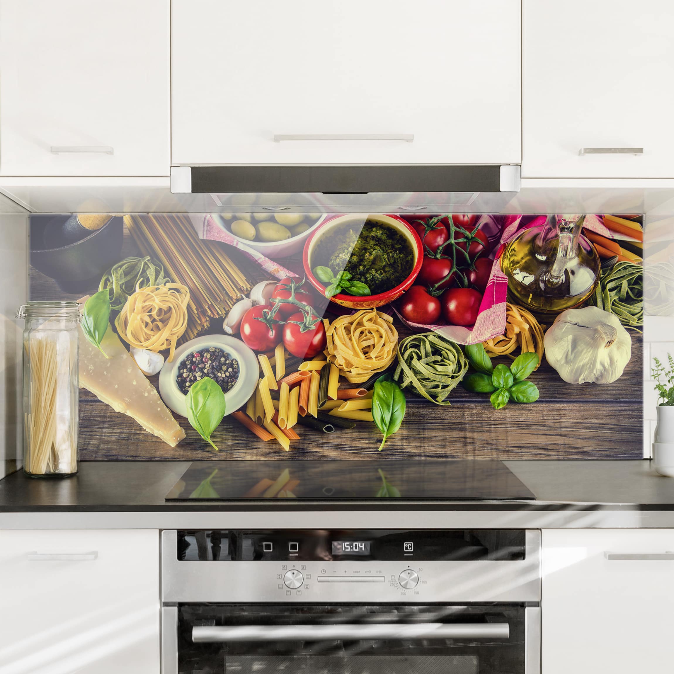 Glas Spritzschutz Pasta