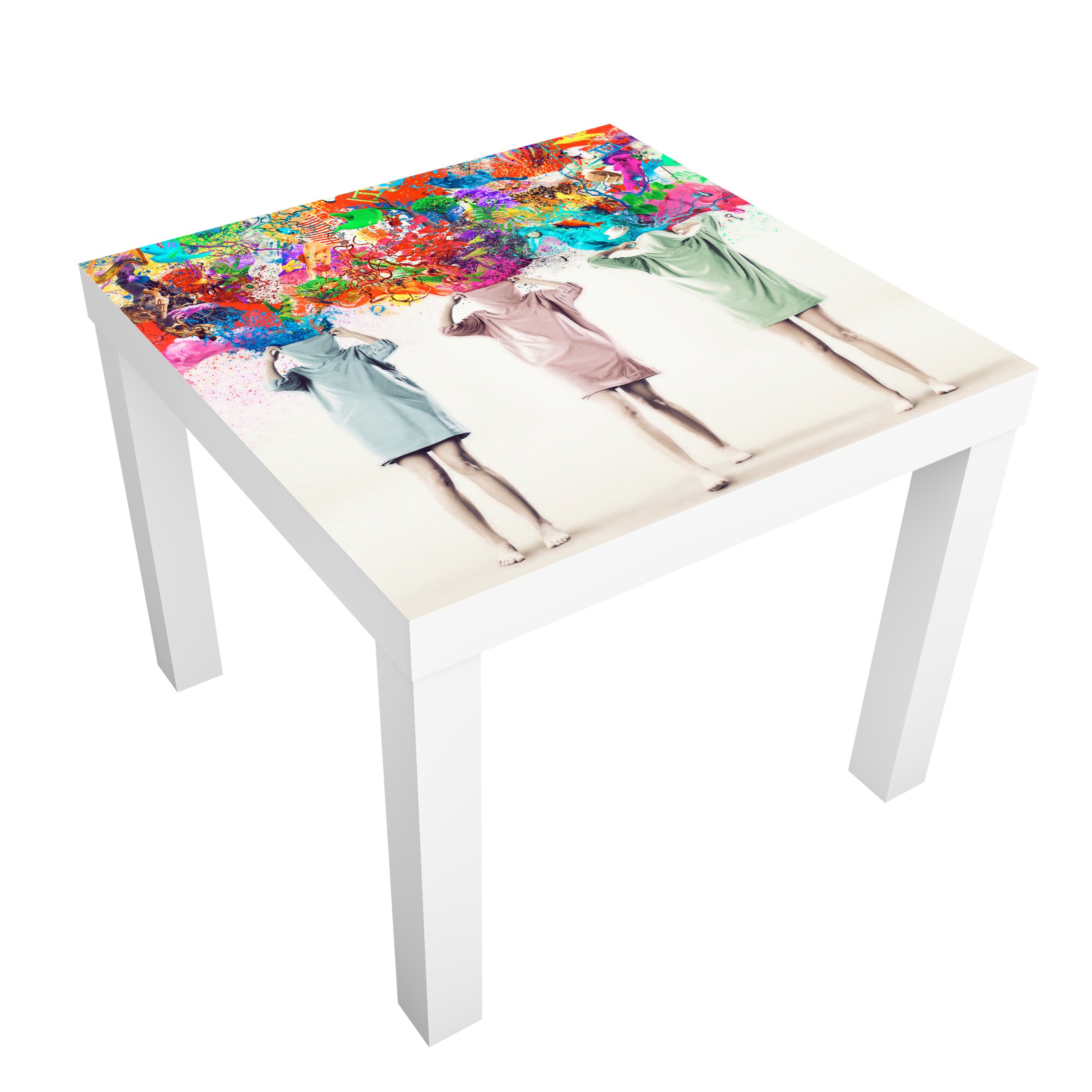 Möbelfolie für IKEA Lack Tisch 55 x 55 cm Brain Explosions