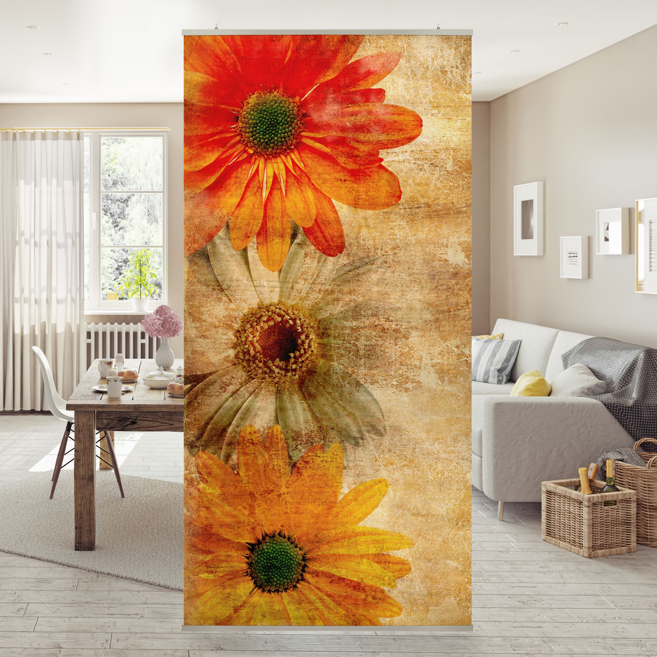 Raumteiler Vintage Flowermix