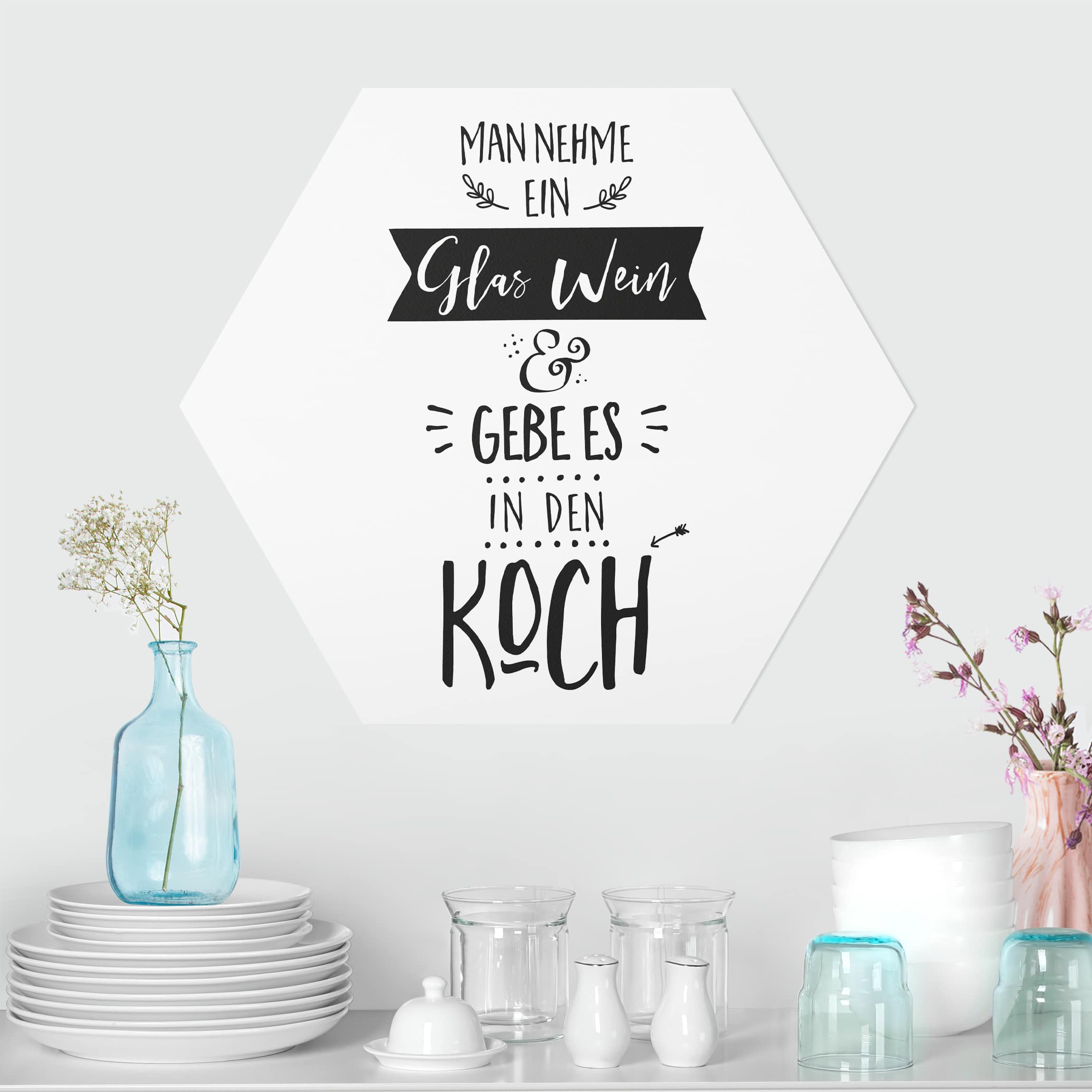 Hexagon-Forexbild Man nehme ein Glas Wein