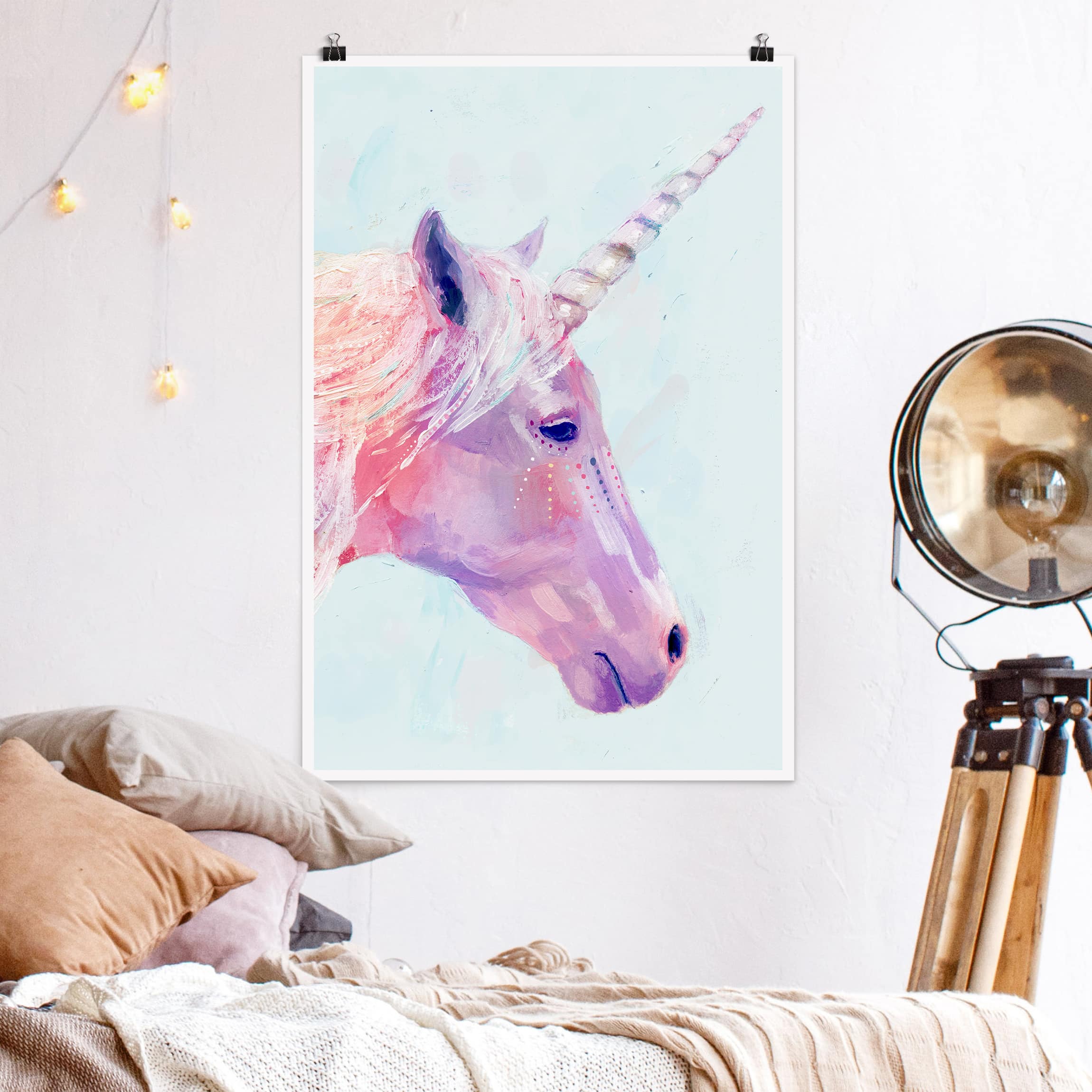 Poster - Hochformat Mystisches Einhorn I