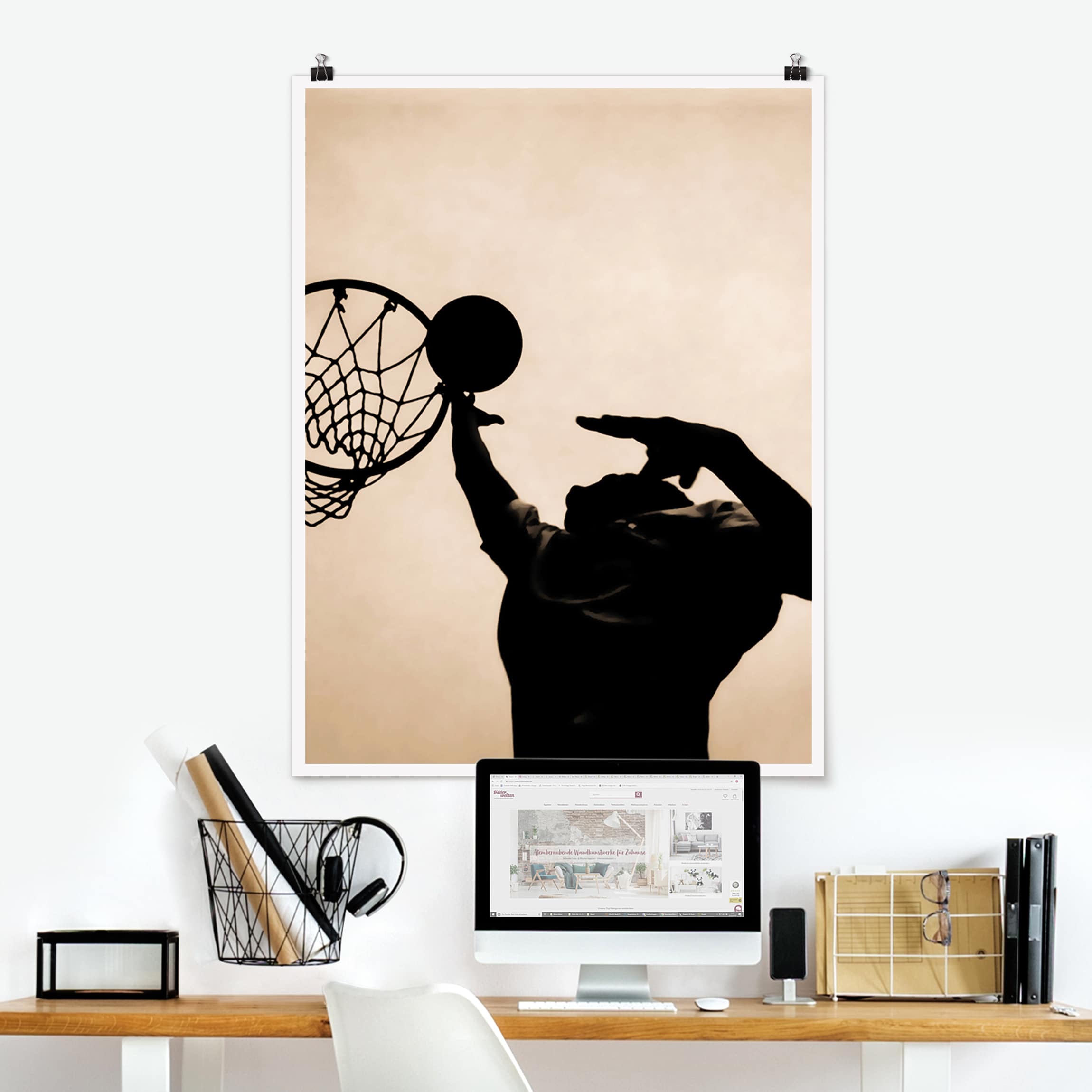 Poster - Hochformat Basketball