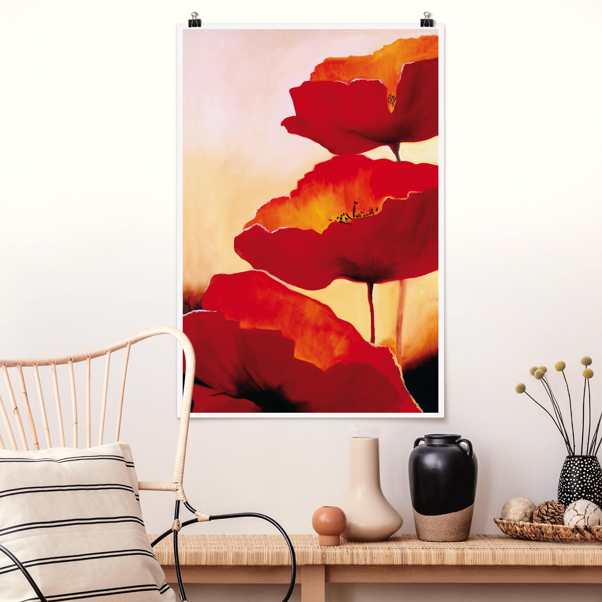 Poster - Hochformat Poppy Family