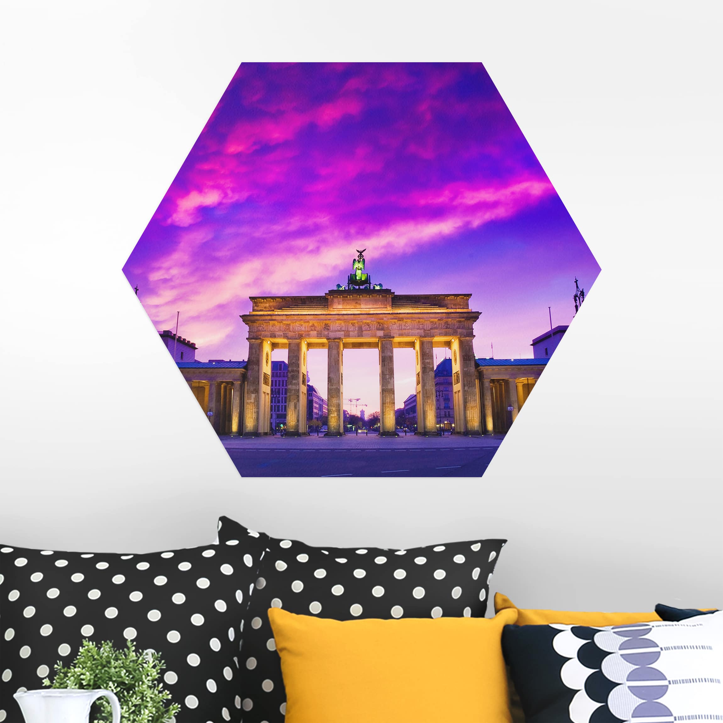 Hexagon-Alu-Dibond Bild Das ist Berlin!