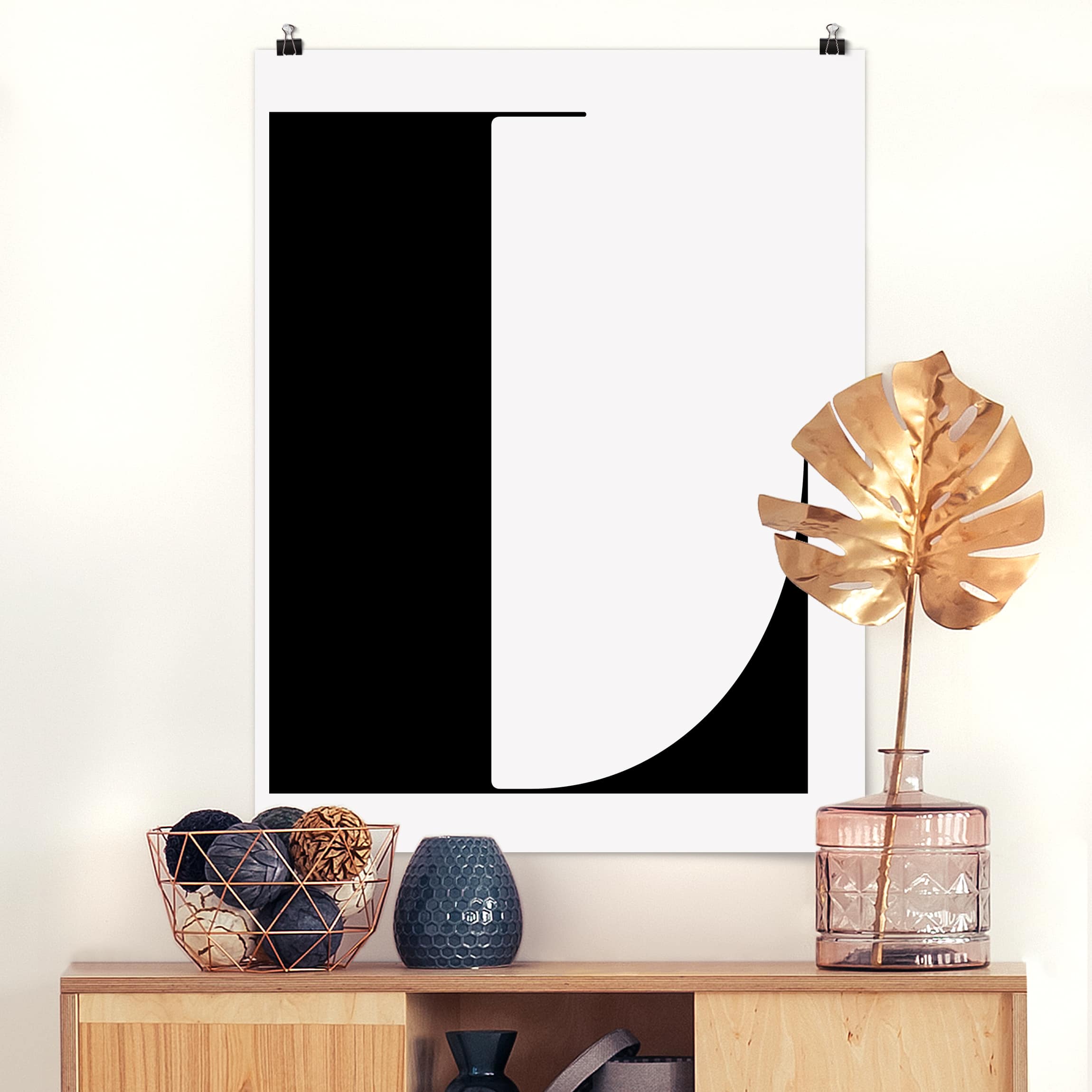 Poster - Hochformat Antiqua Letter L