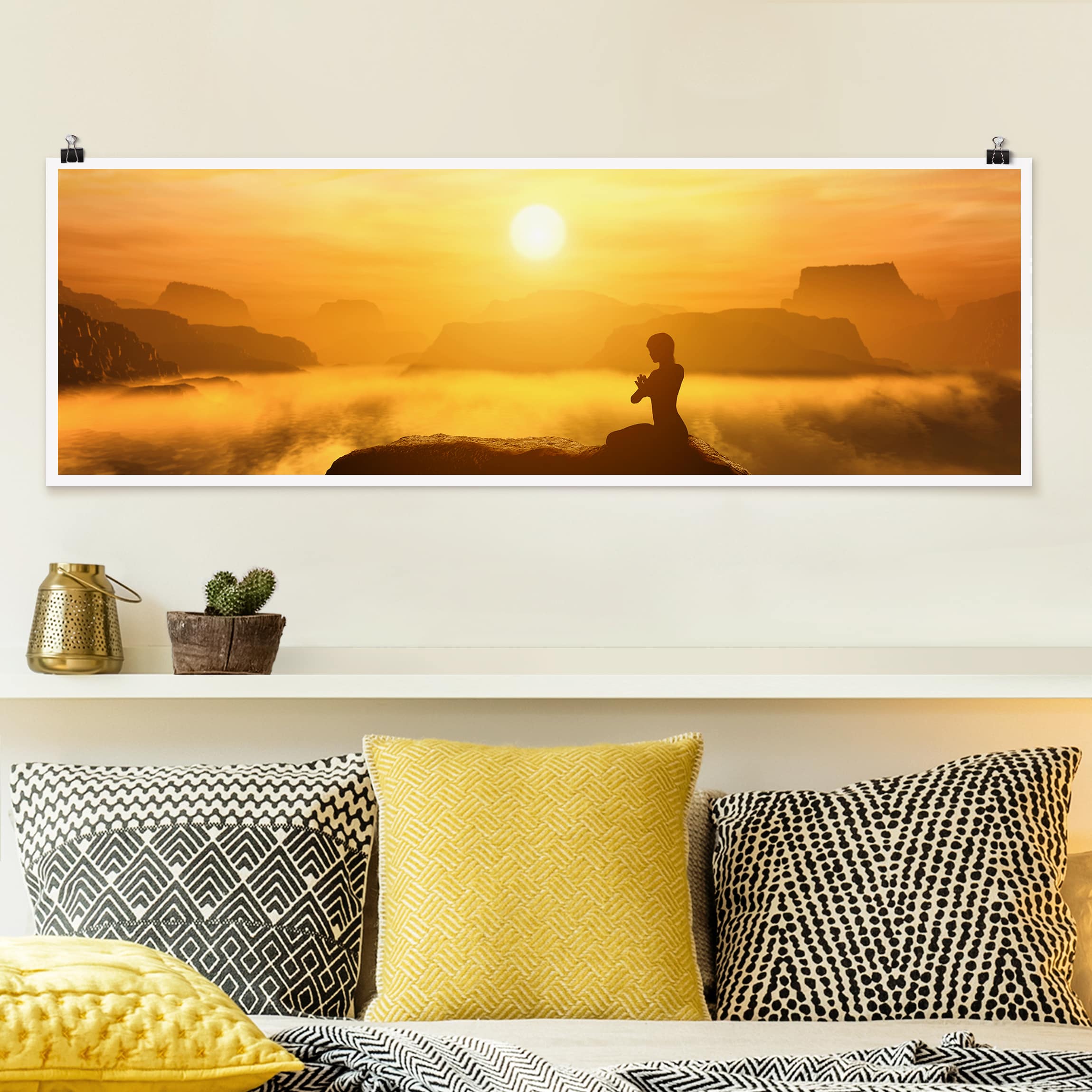 Panorama Poster Yoga Meditation