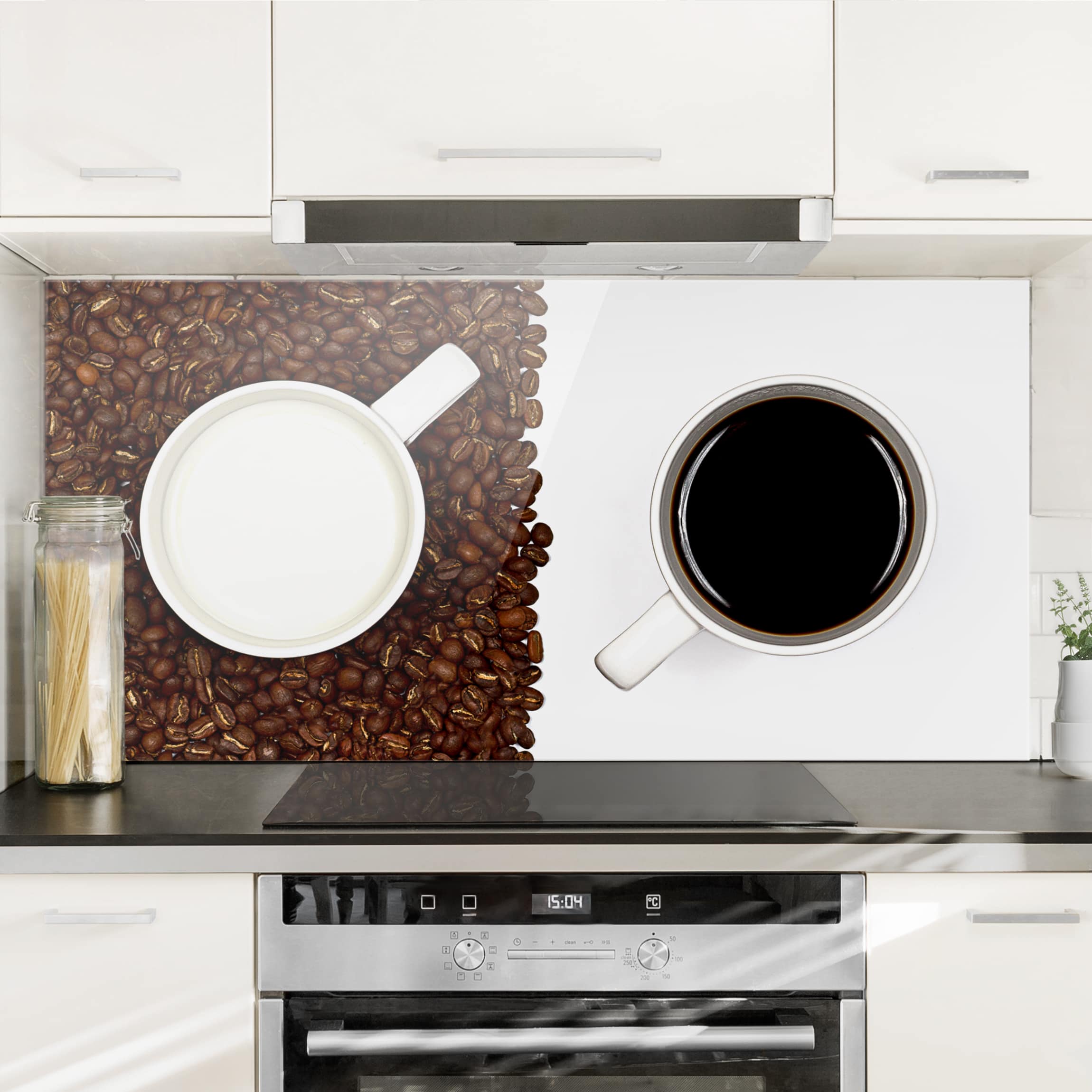 Glas Spritzschutz Milchkaffee