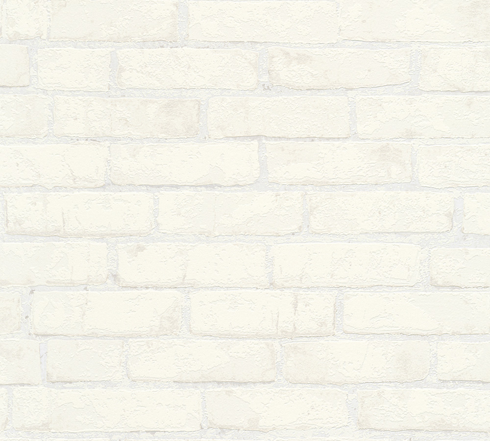 Metallic-Tapete A.S. Création Best of Wood`n Stone 2nd Edition in Metallic Weiß - 907851