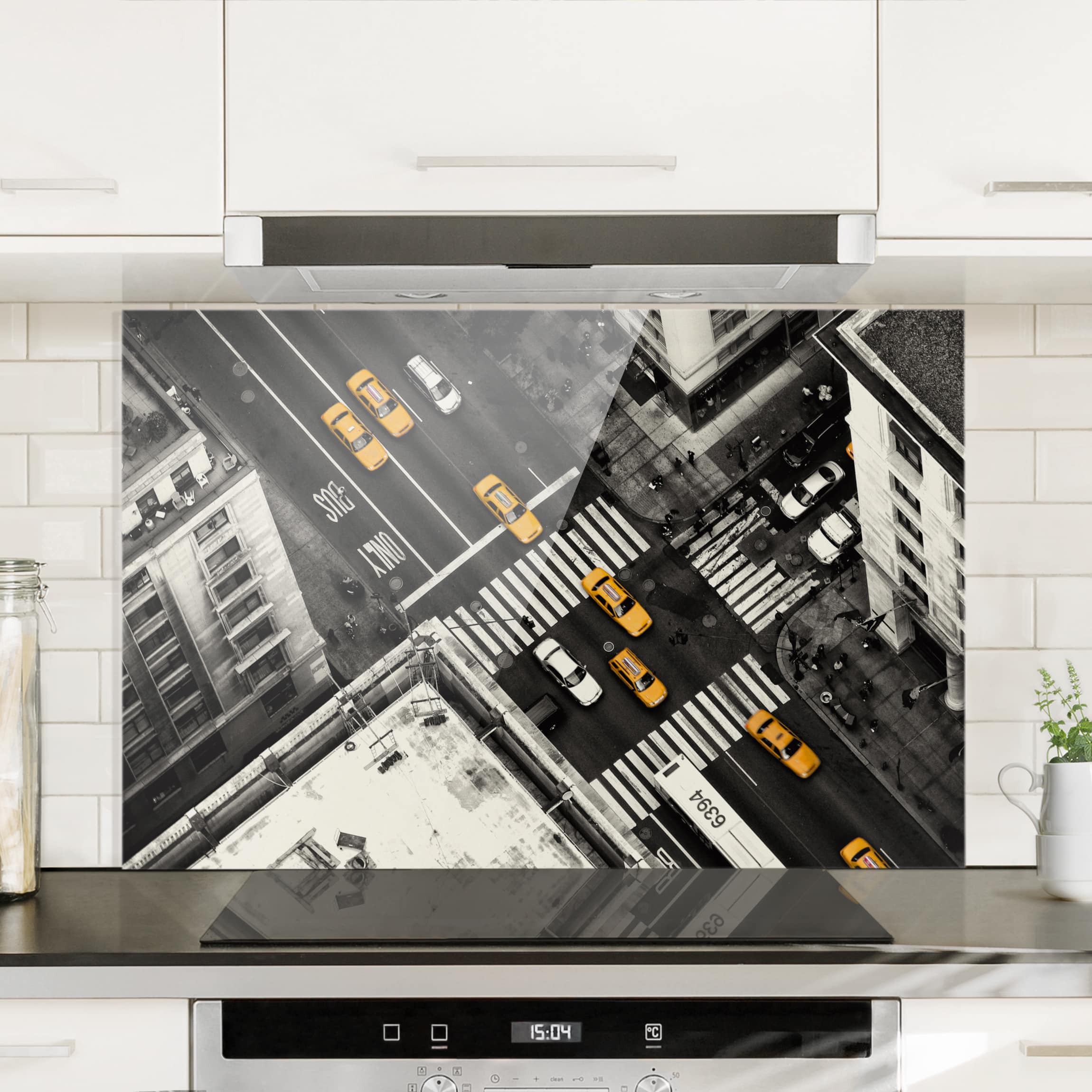 Glas Spritzschutz New York City Cabs